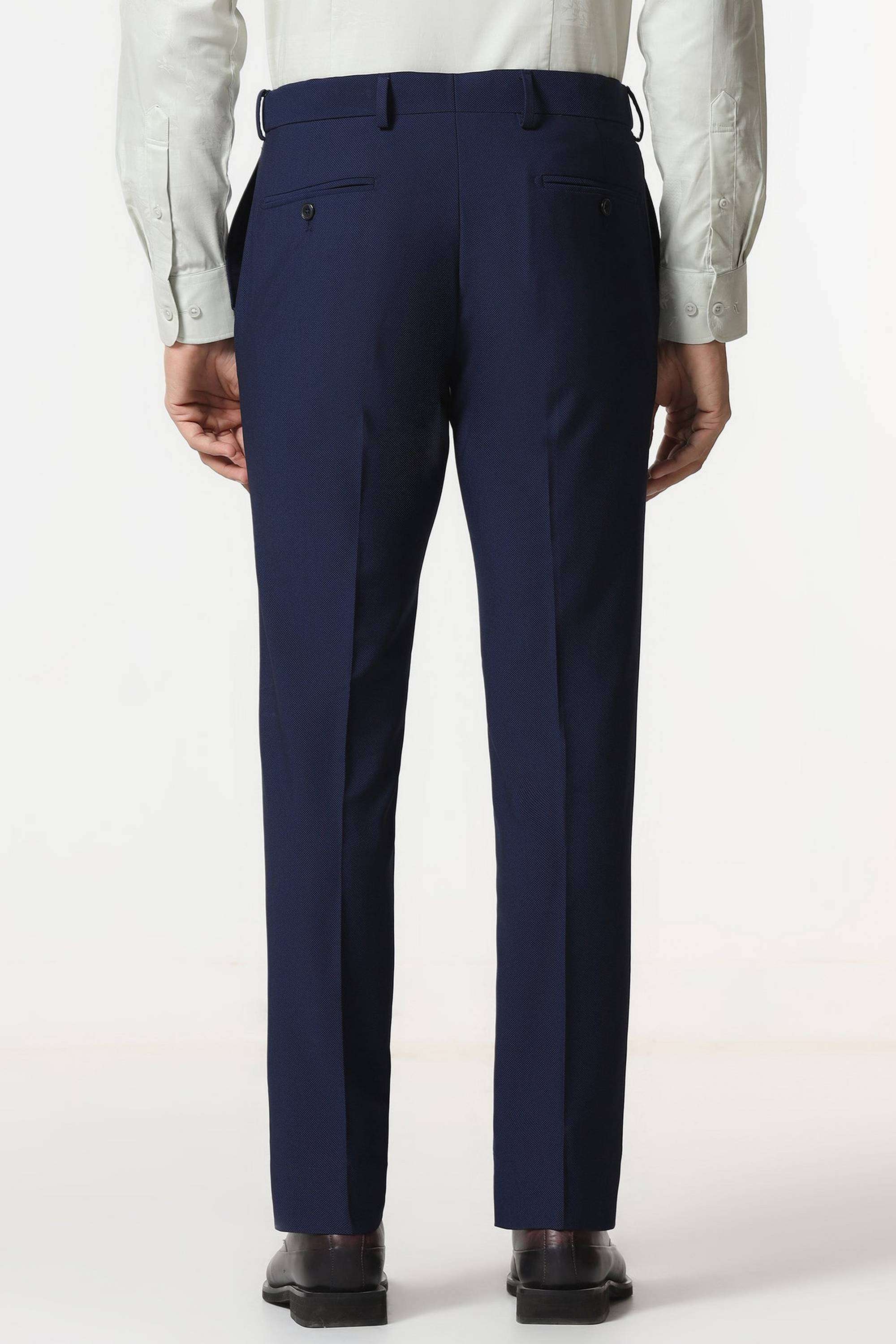 Solid-Polyester-Blend-Super-Slim-Fit-Men-s-Trousers