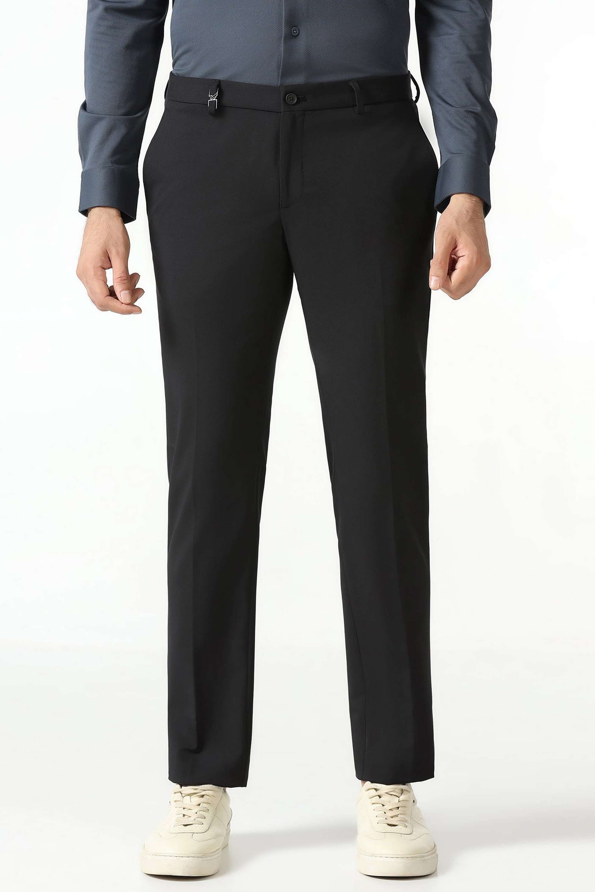Solid-Blended-Super-Slim-Fit-Men-s-Trousers