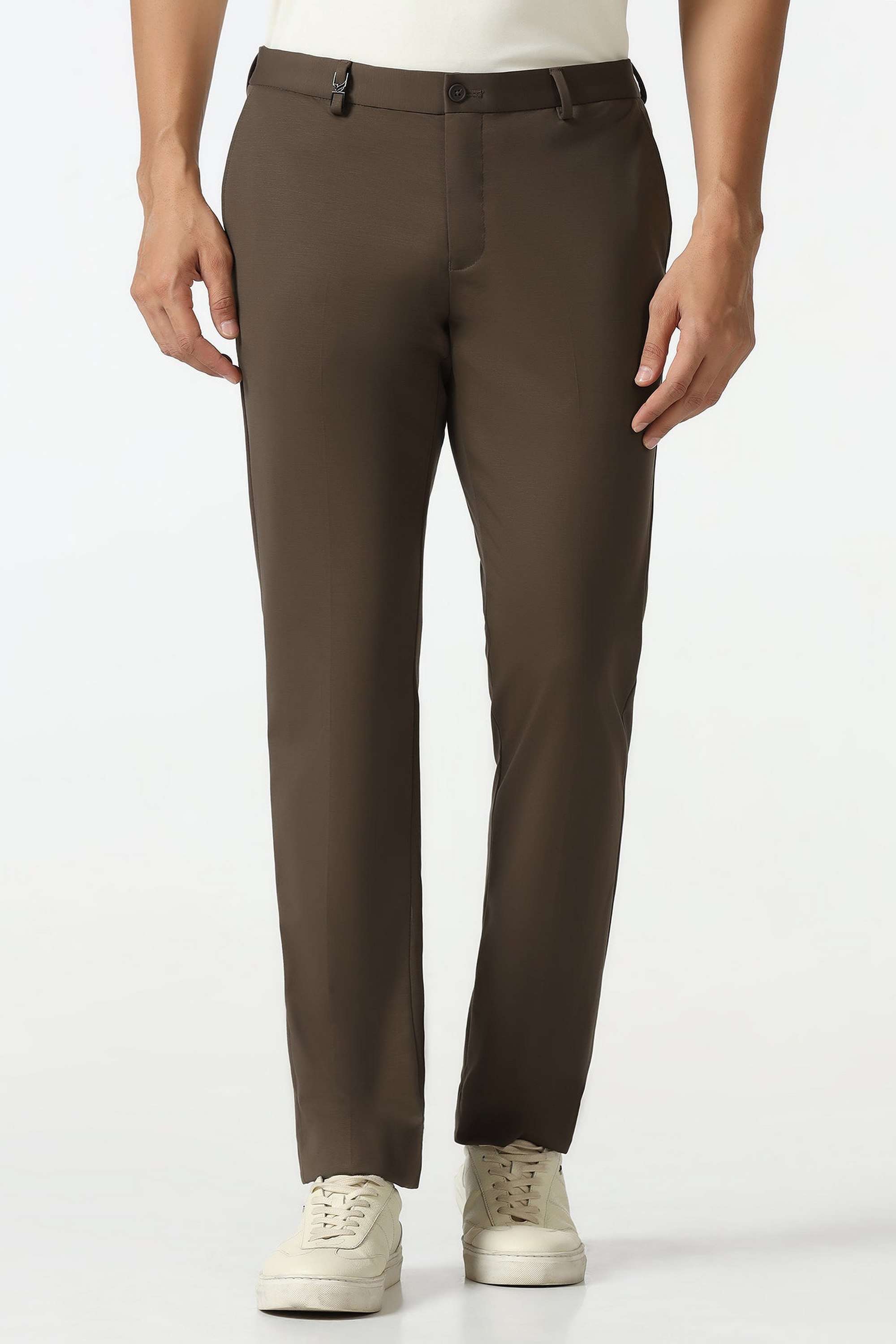 Solid-Blended-Fabric-Slim-Fit-Men-s-Formal-Trousers