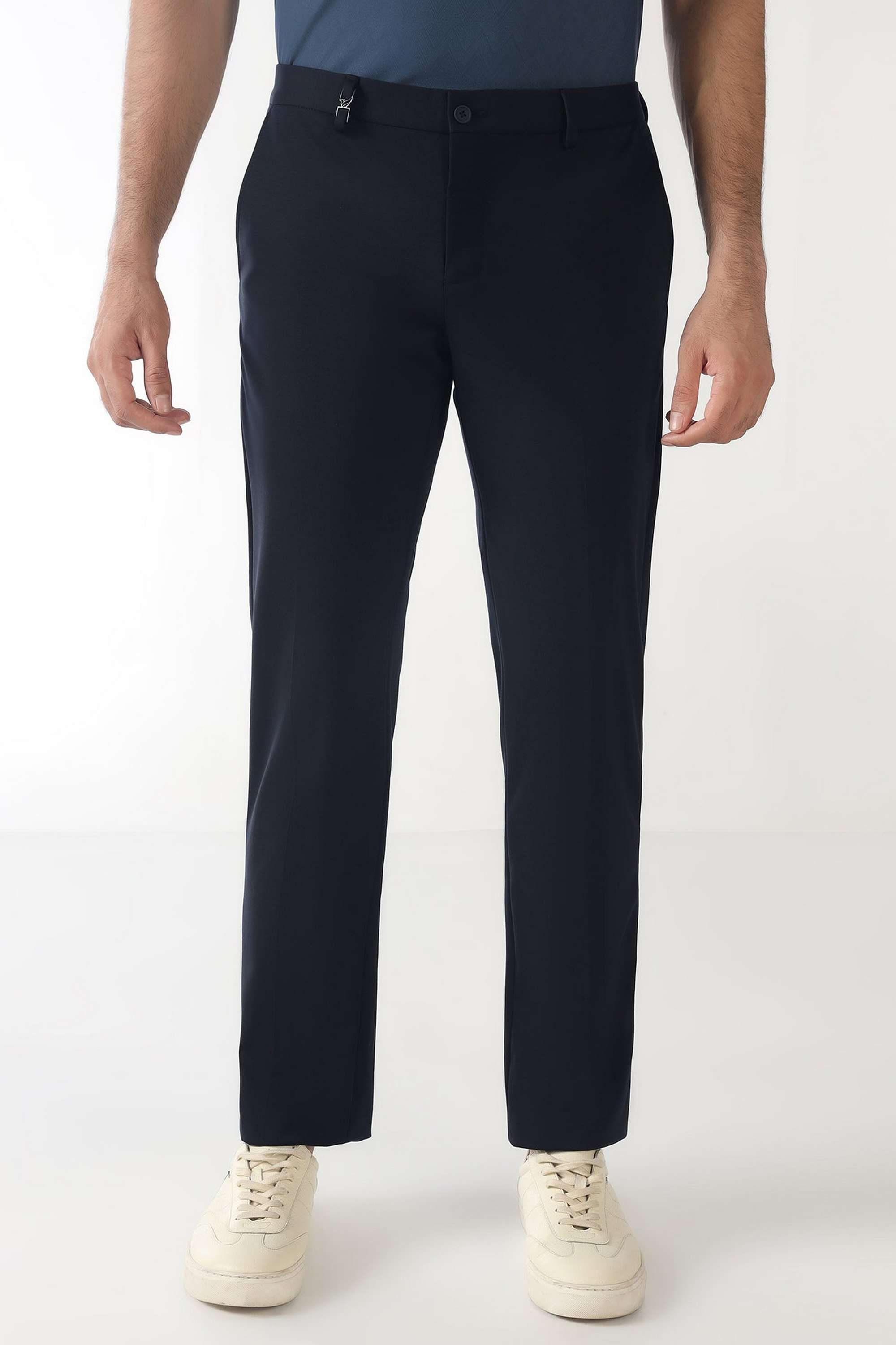 Solid-Blended-Fabric-Slim-Fit-Men-s-Formal-Trousers