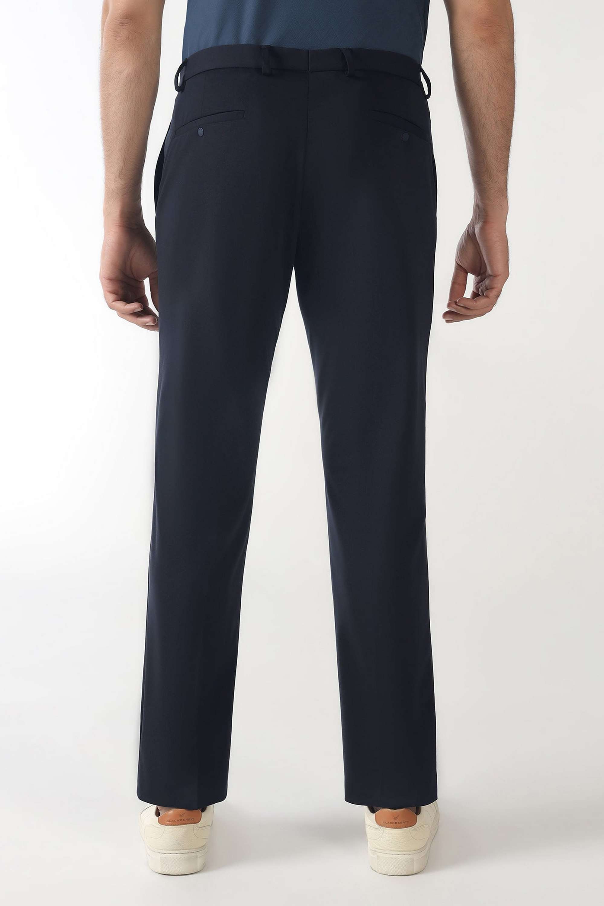 Solid-Blended-Fabric-Slim-Fit-Men-s-Formal-Trousers