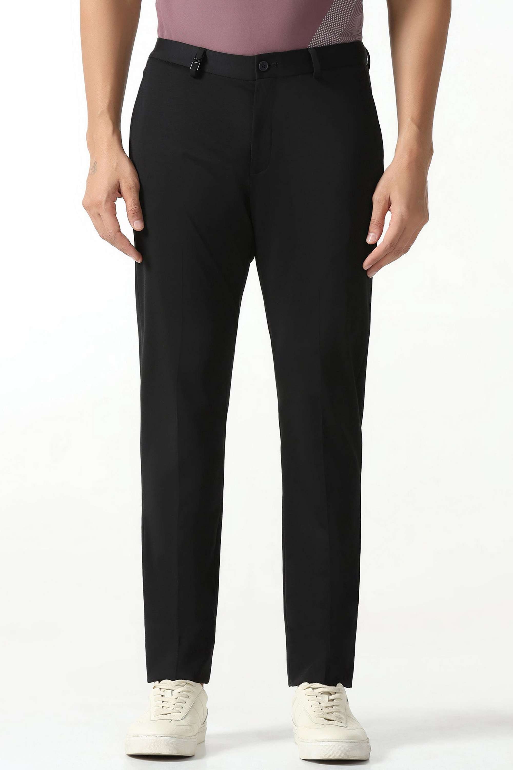Solid-Blended-Fabric-Slim-Fit-Men-s-Formal-Trousers