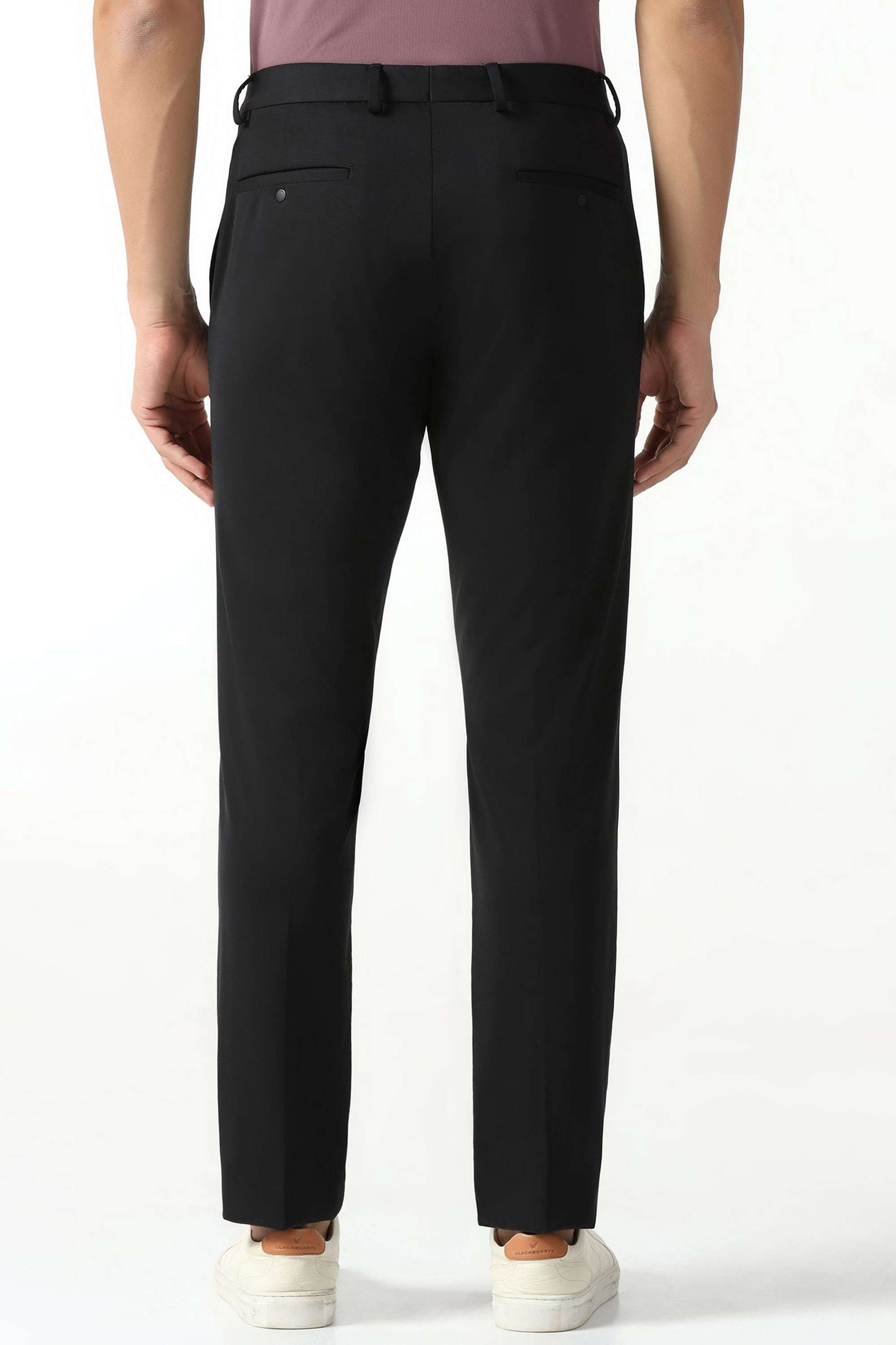 Solid-Blended-Fabric-Slim-Fit-Men-s-Formal-Trousers