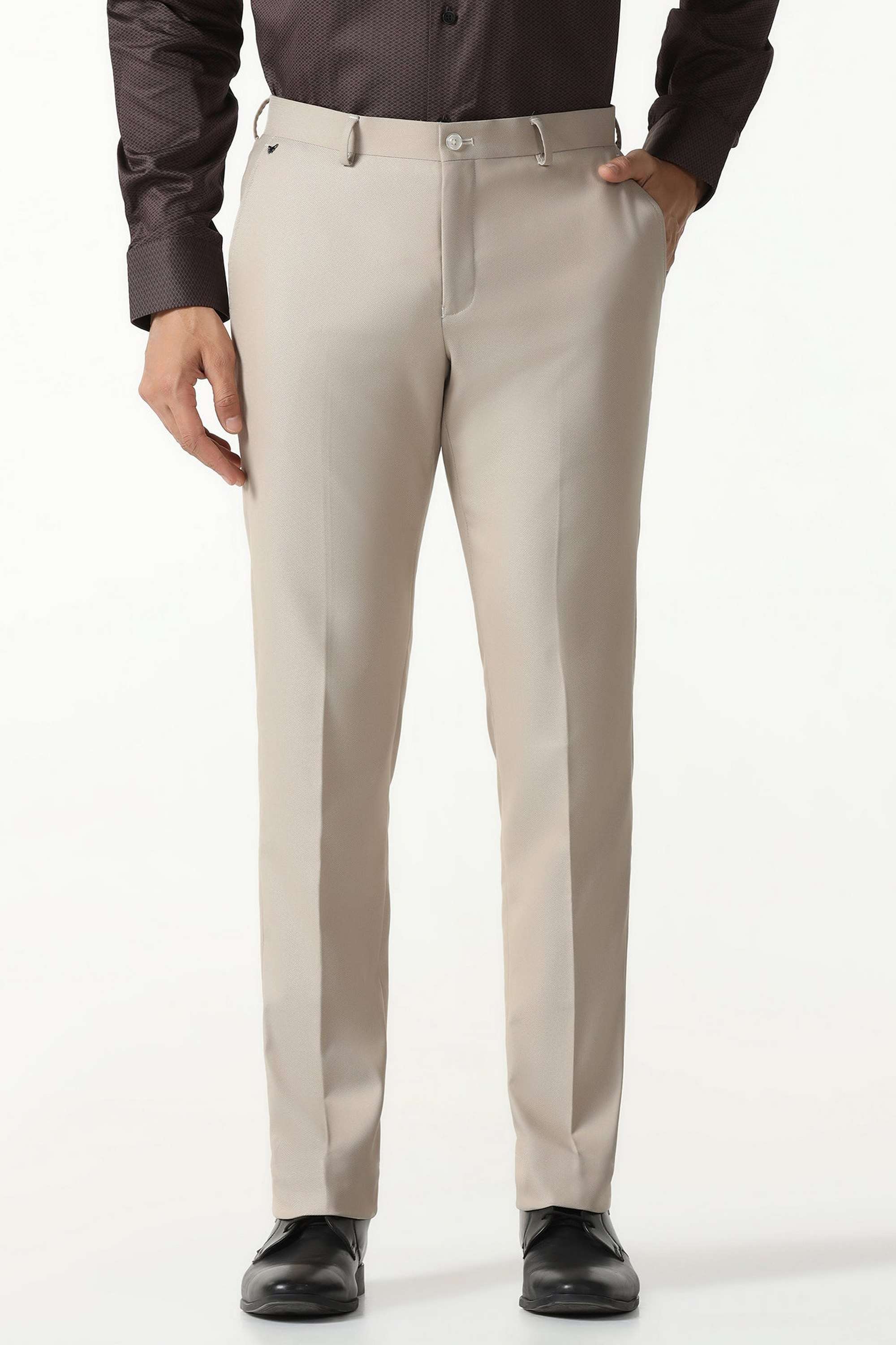 Solid-Blended-Slim-Fit-Men-s-Trousers