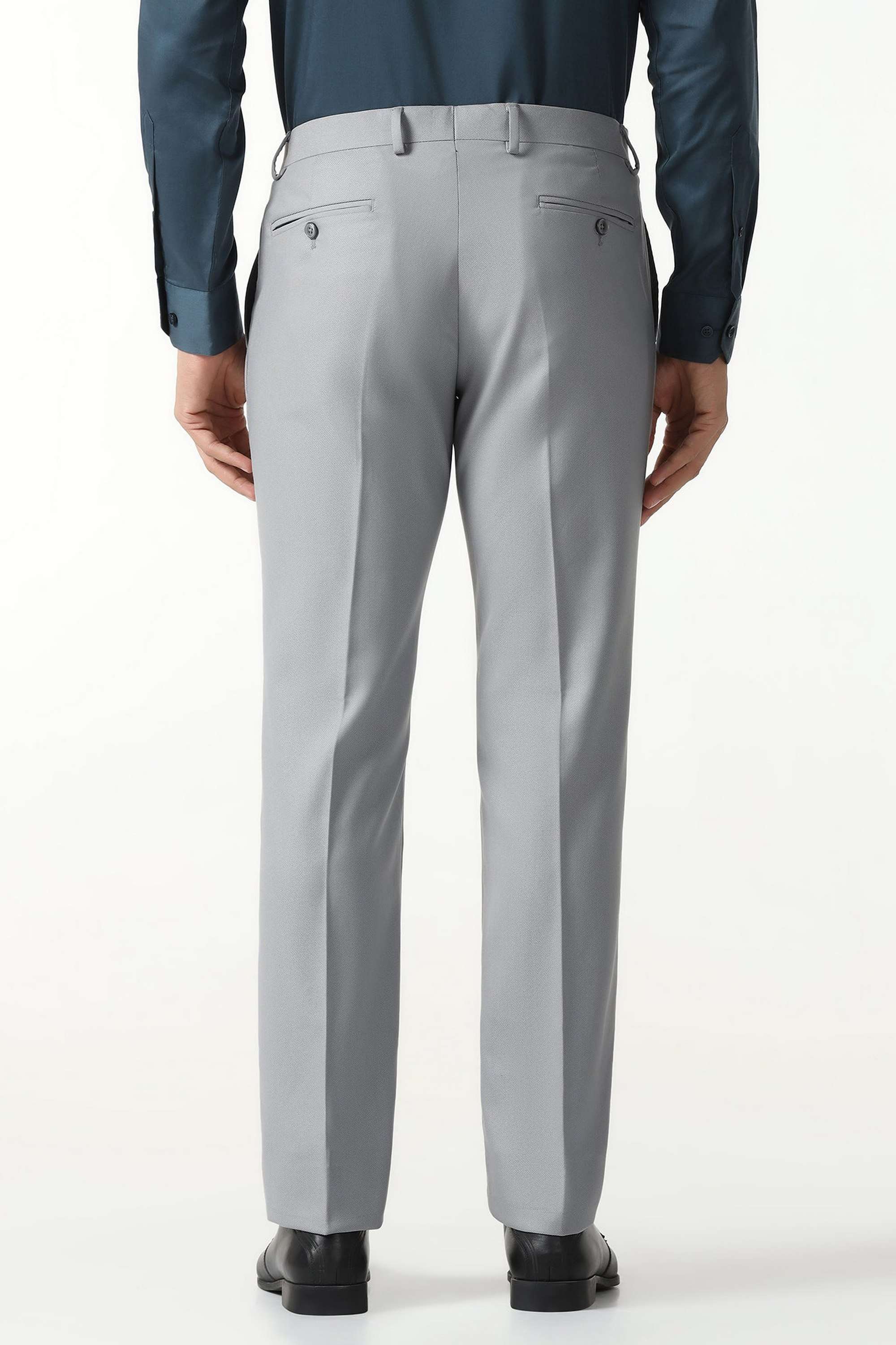Solid-Blended-Slim-Fit-Men-s-Trousers