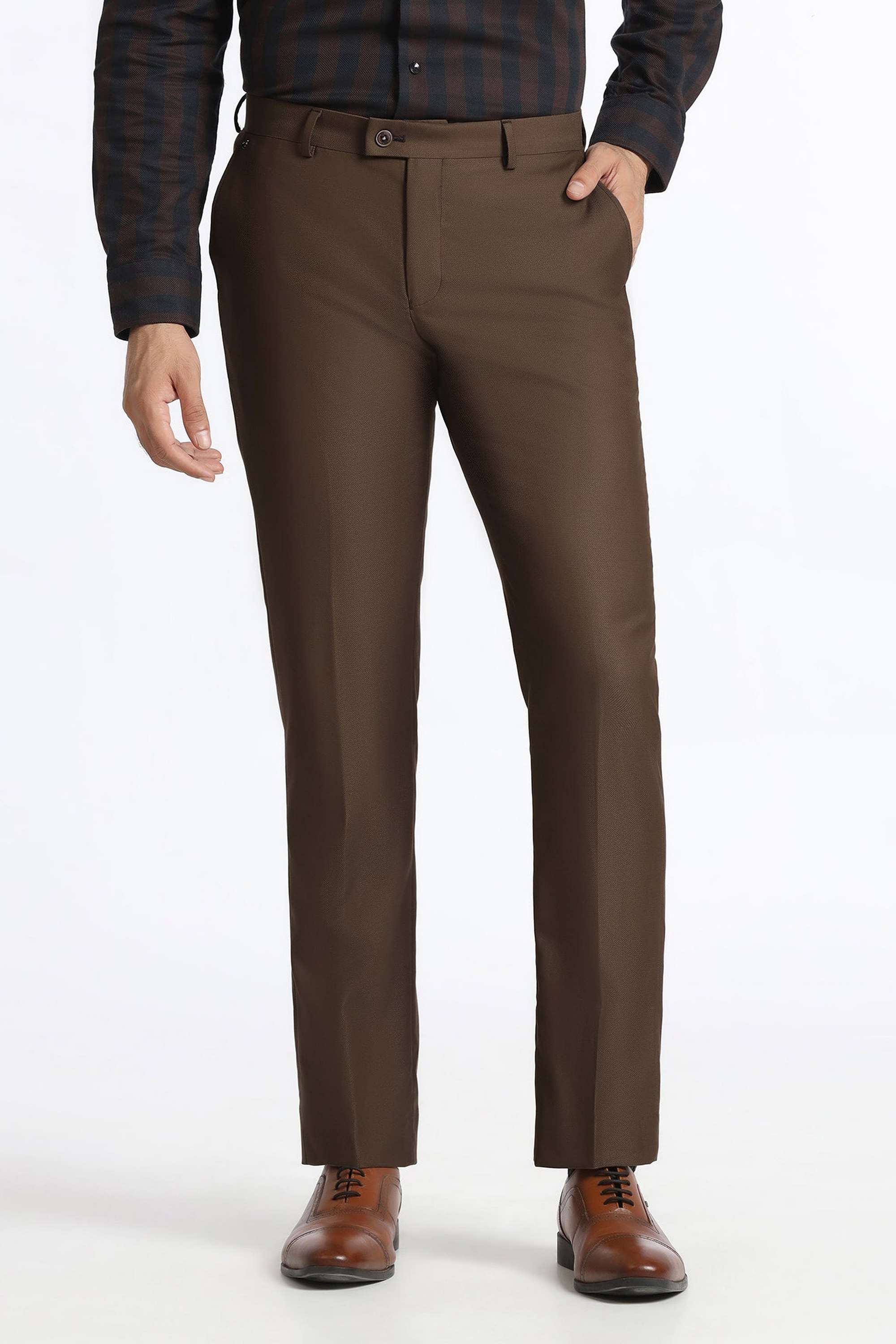 Solid-Blended-Fabric-Super-Slim-Fit-Men-s-Formal-Trousers