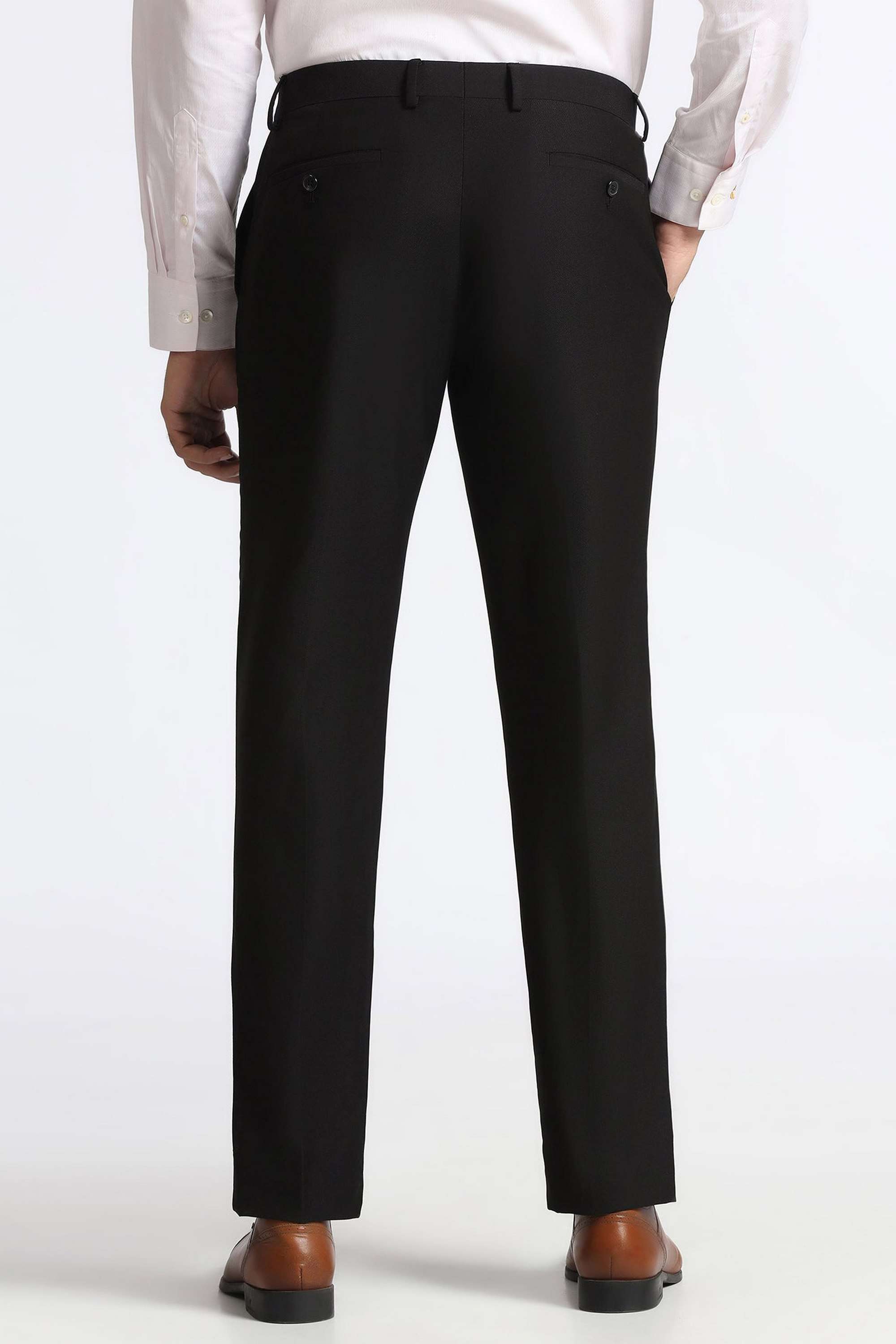 Solid-Blended-Fabric-Super-Slim-Fit-Men-s-Formal-Trousers