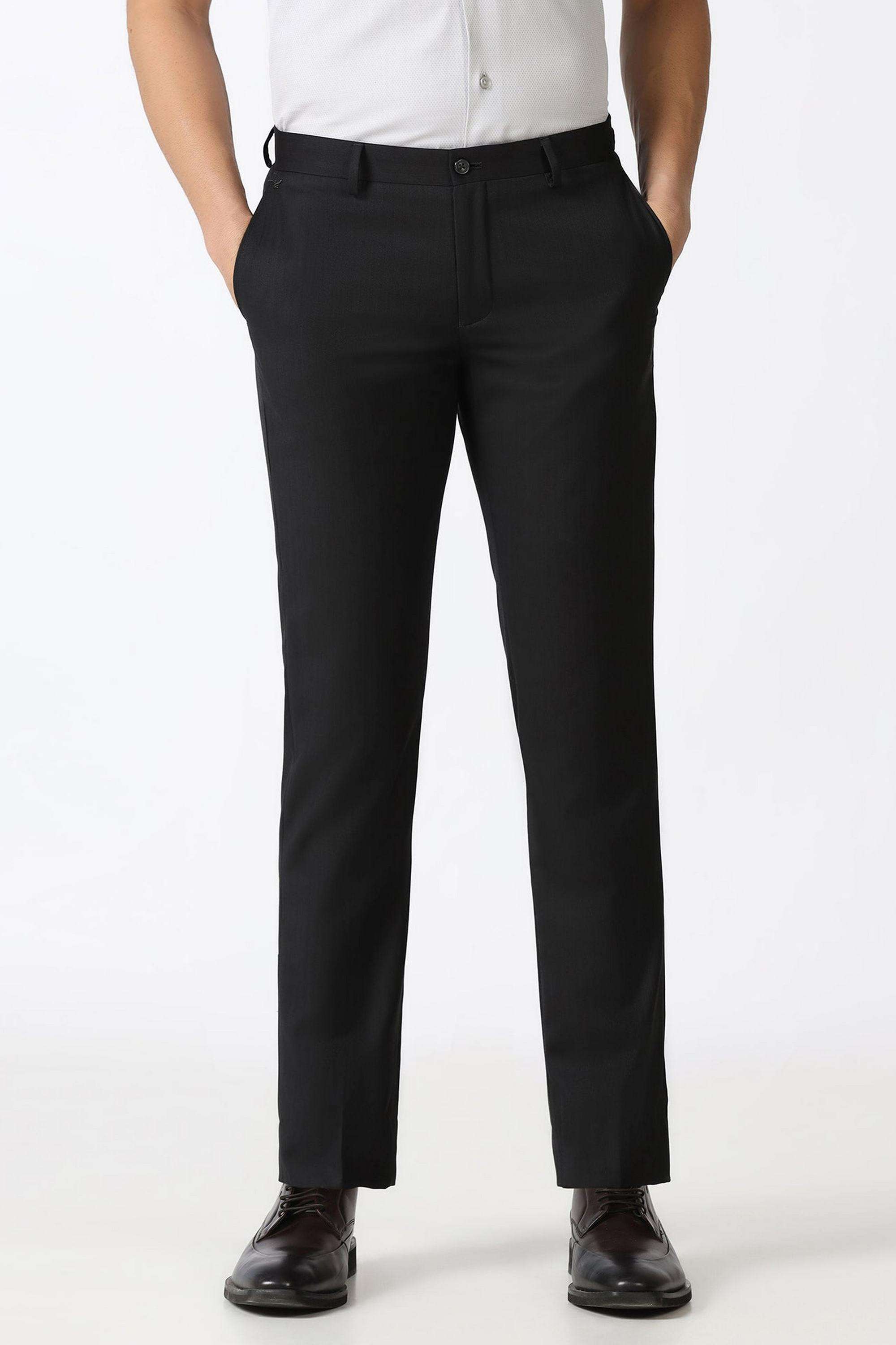 Structured-Blended-Fabric-Regular-Fit-Men-s-Formal-Wear-Trousers