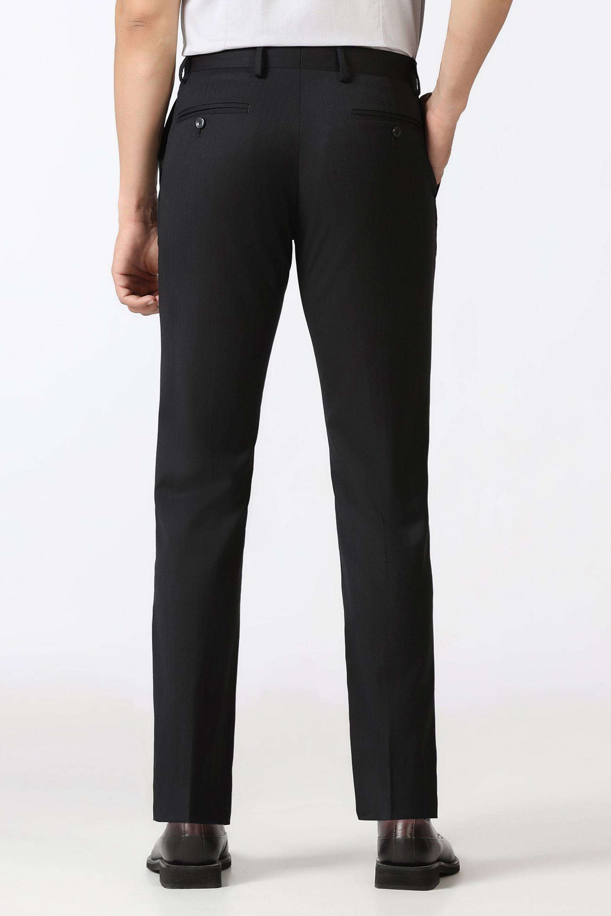 Structured-Blended-Fabric-Regular-Fit-Men-s-Formal-Wear-Trousers