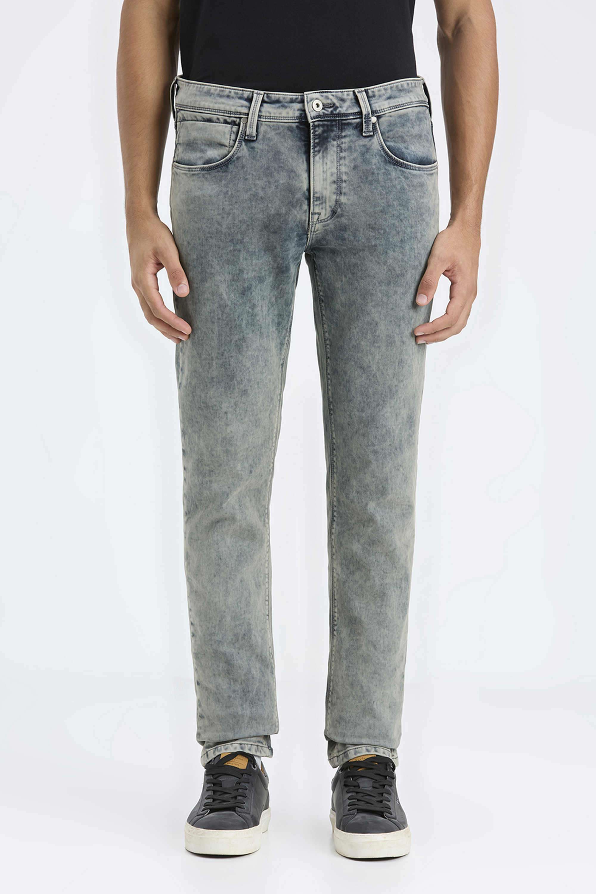 Light-Wash-Cotton-Slim-Fit-Men-Jeans