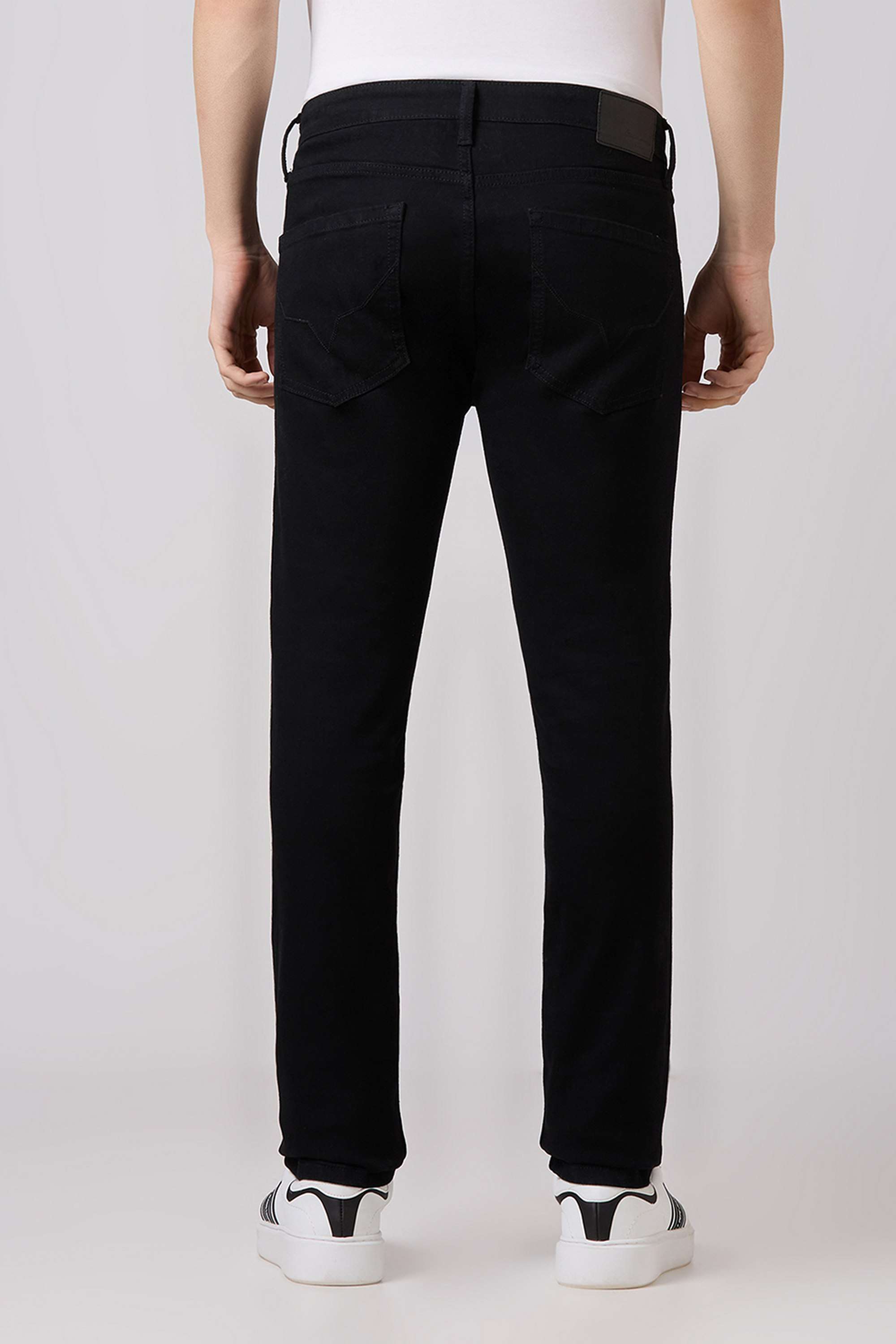 Solid-Cotton-Blend-Slim-Fit-Men-s-Jeans