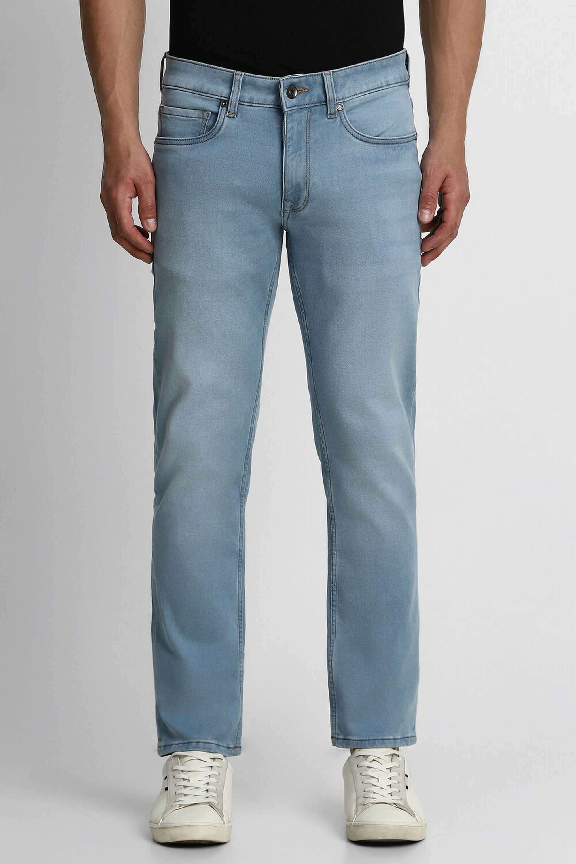 Solid-Cotton-Blend-Slim-Fit-Men-s-Jeans