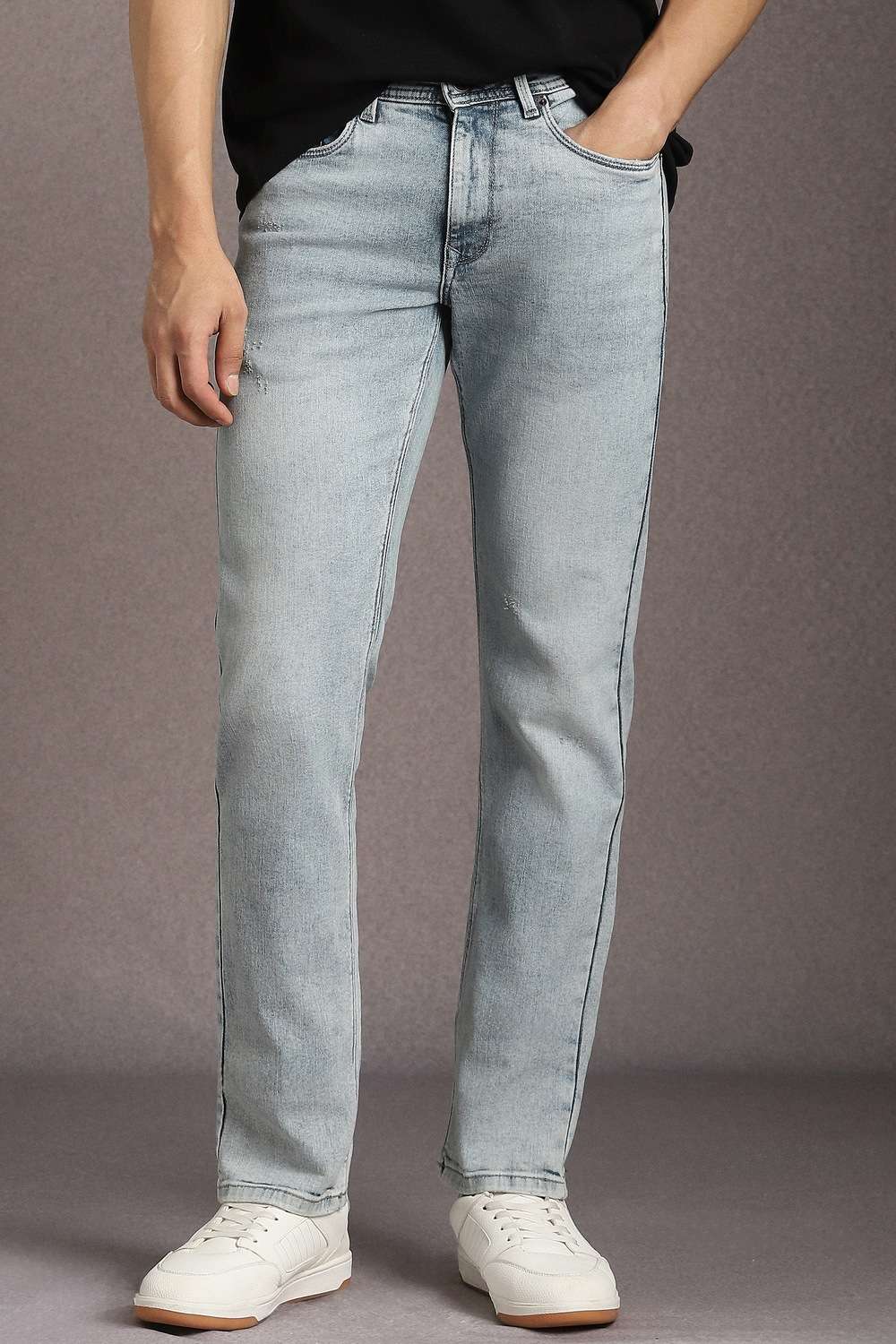 Light-Wash-Cotton-Blend-Slim-Fit-Men-s-Jeans