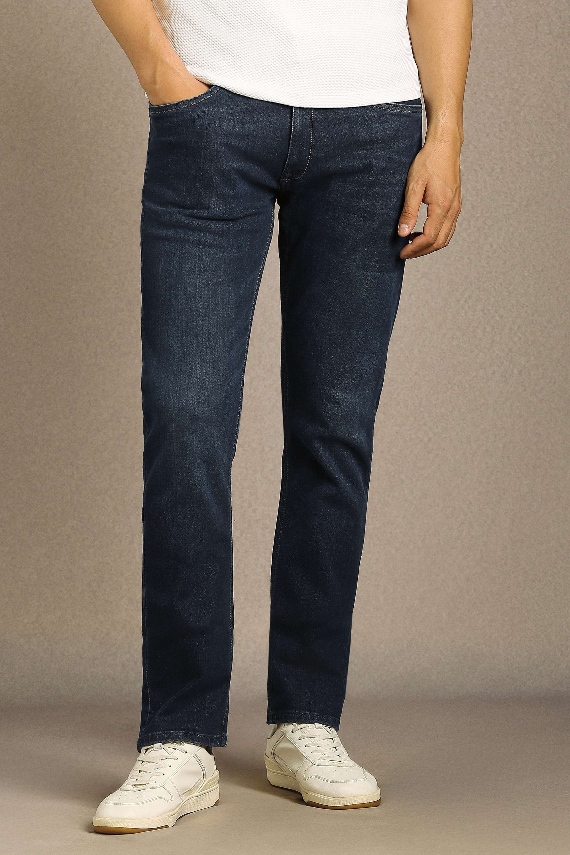 Solid-Cotton-Lycra-Regular-Fit-Men-s-Jeans