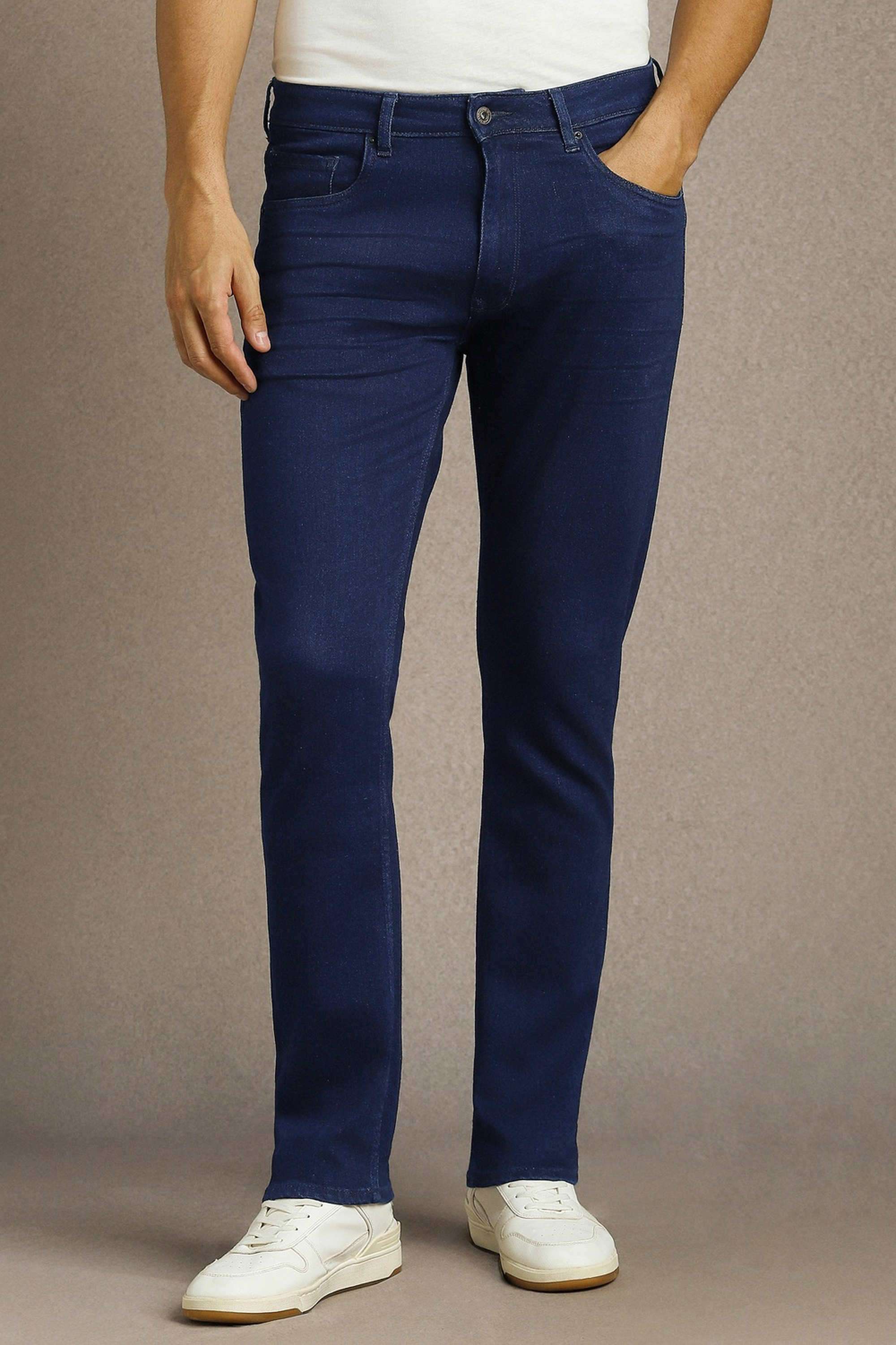 Solid-Cotton-Blend-Regular-Fit-Men-s-Jeans