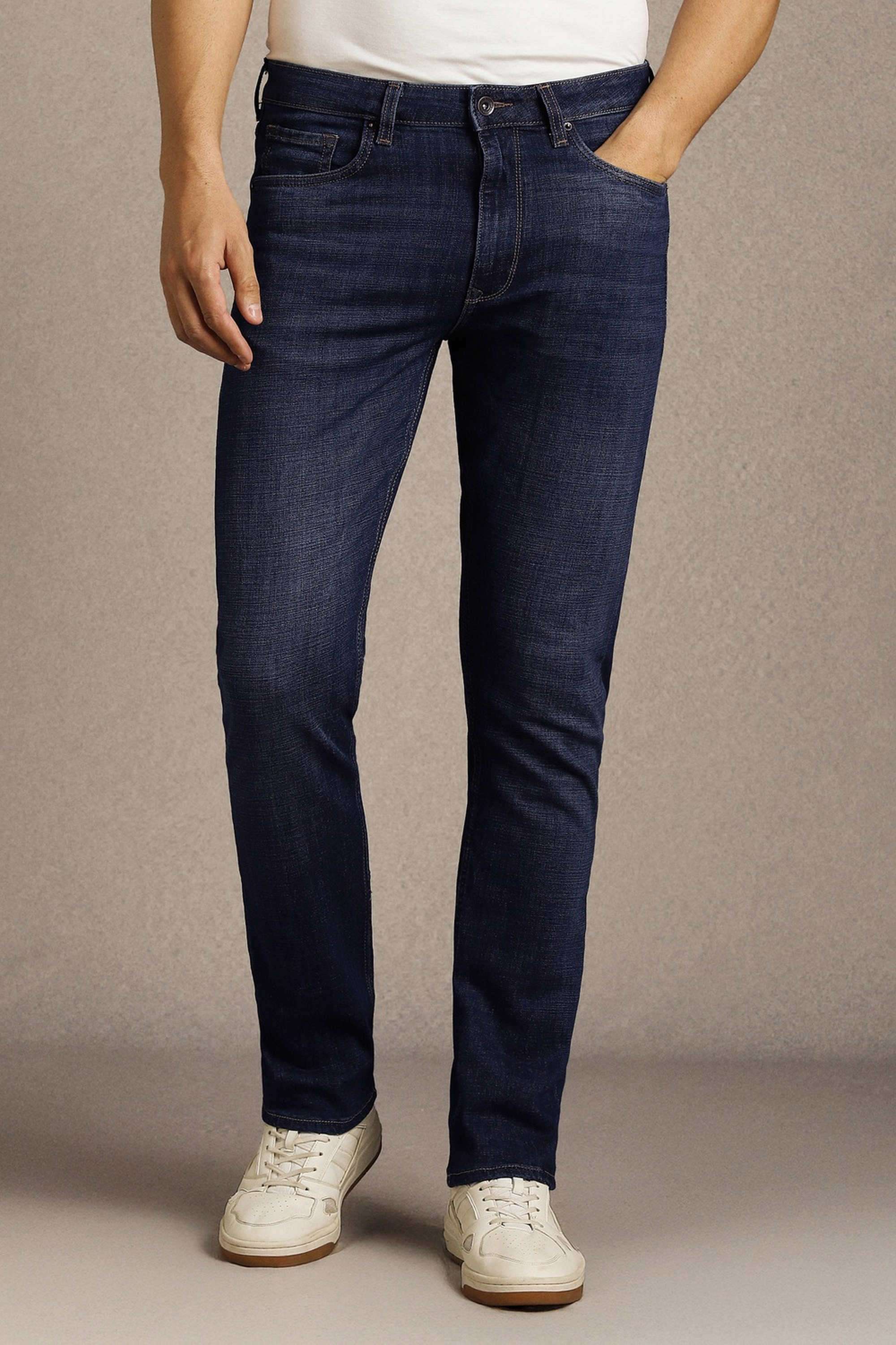 Solid-Cotton-Blend-Slim-Fit-Men-s-Jeans