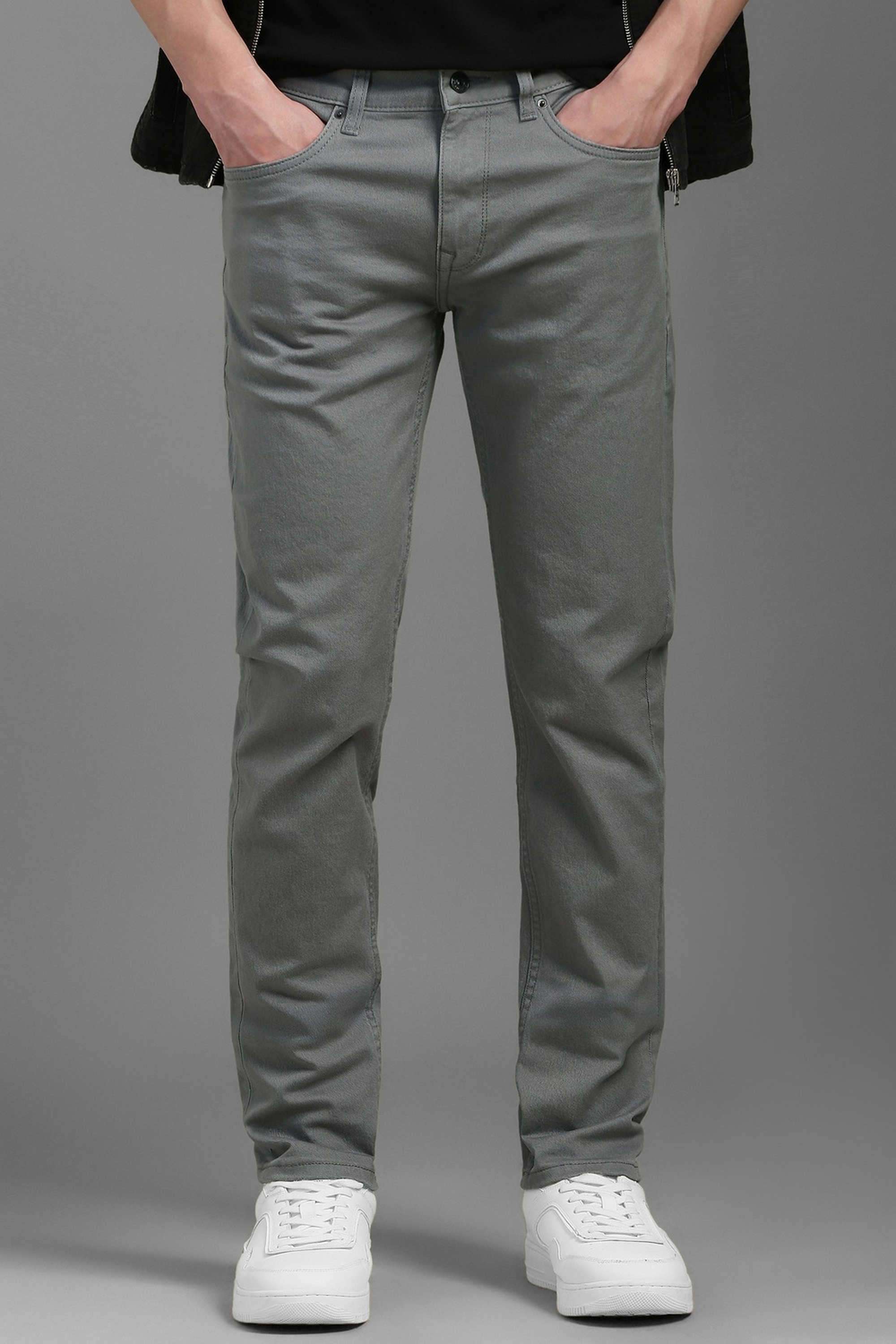 Solid-Cotton-Blend-Slim-Fit-Men-s-Jeans