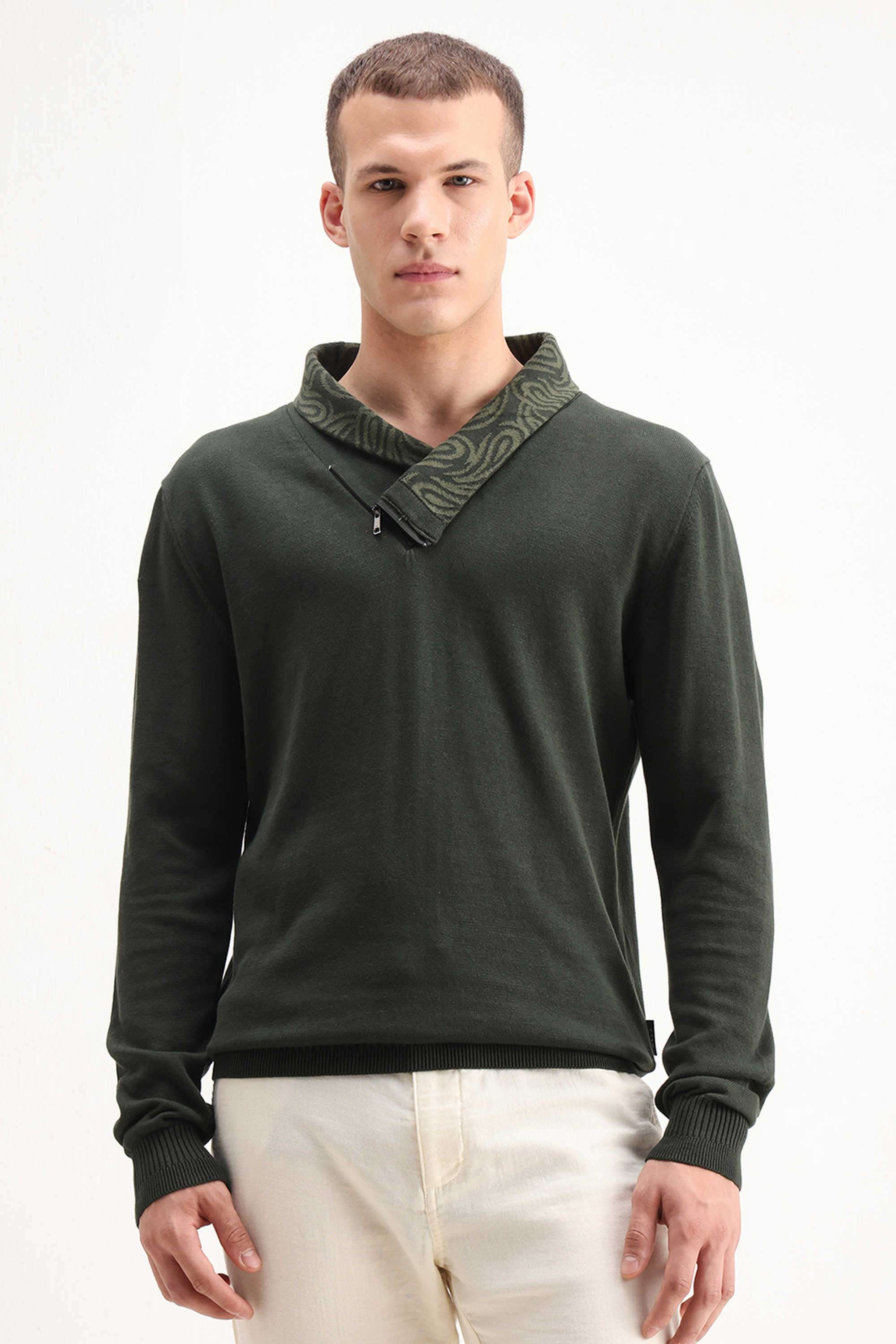 Solid-Cotton-Round-Neck-Men-s-Sweatshirt