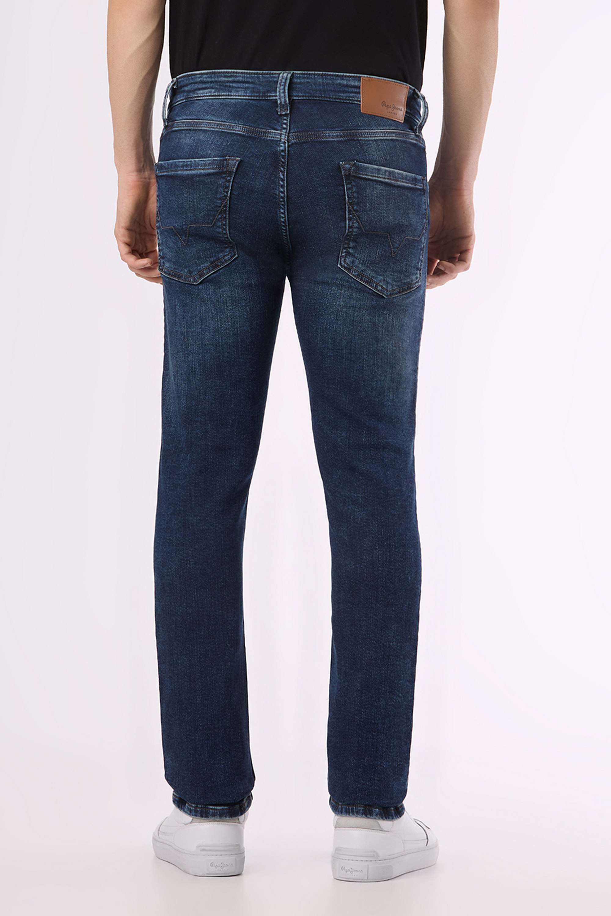 Solid-Cotton-Blend-Slim-Fit-Men-s-Jeans