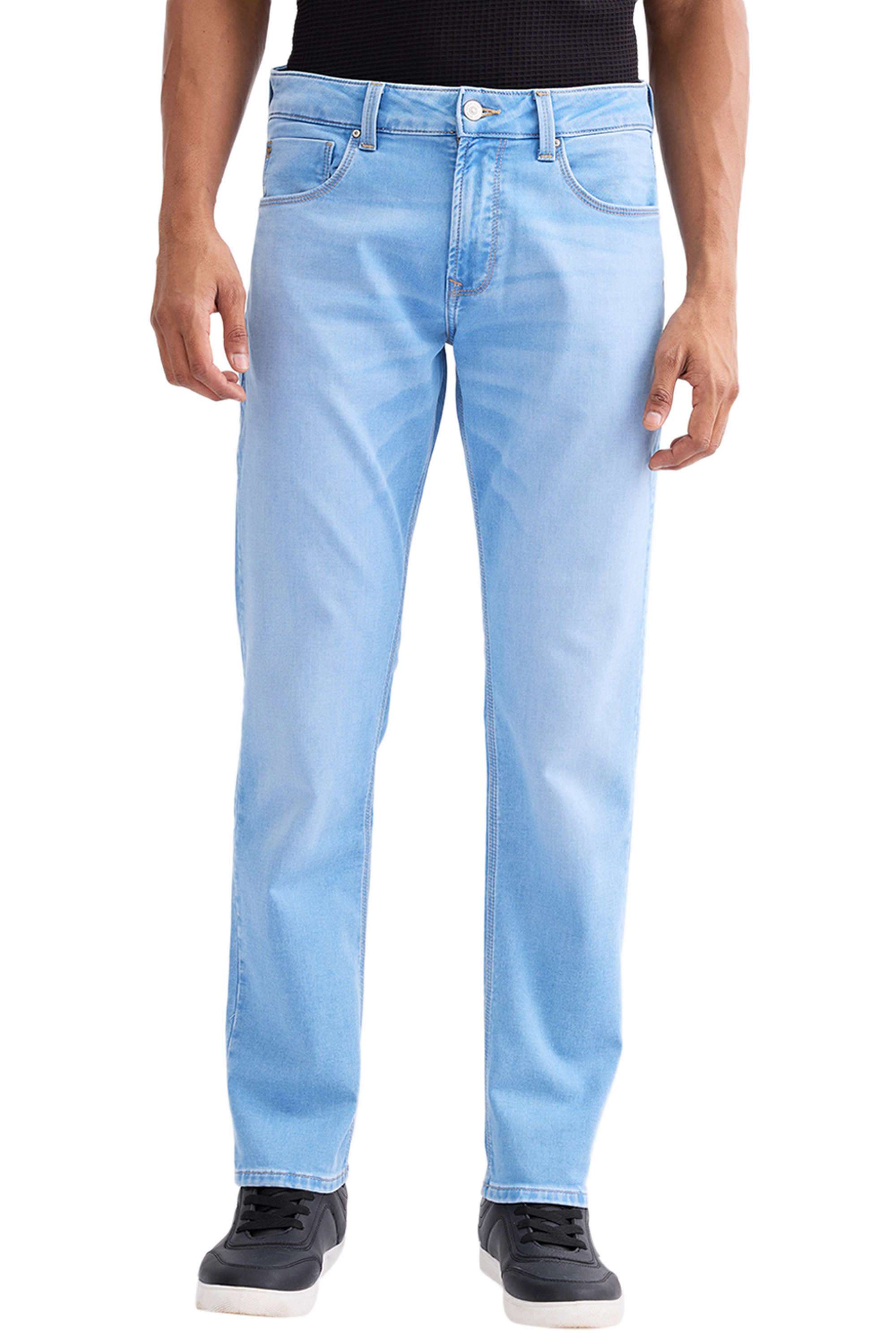 Light-Wash-Cotton-Regular-Fit-Men-s-Jeans