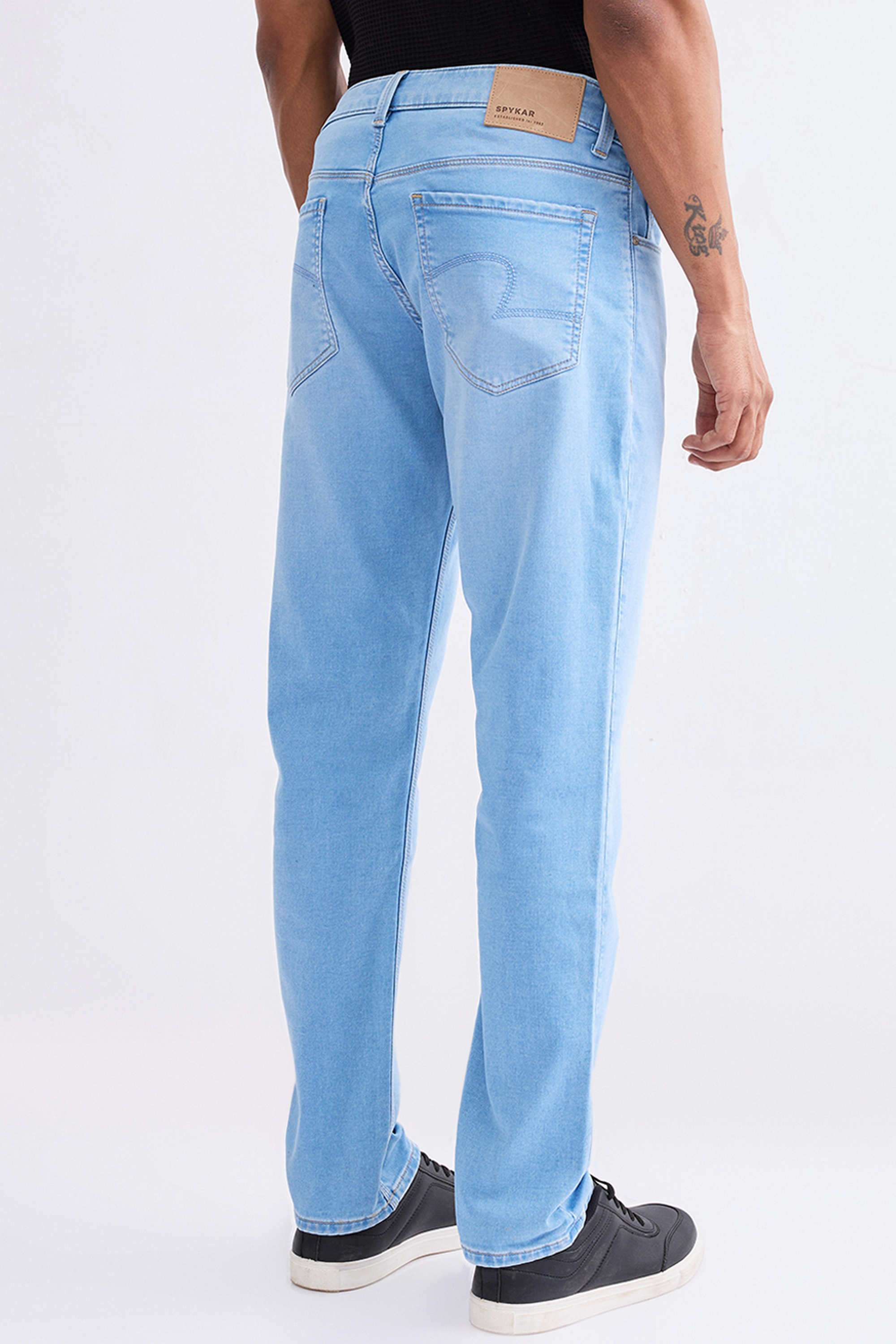 Light-Wash-Cotton-Regular-Fit-Men-s-Jeans