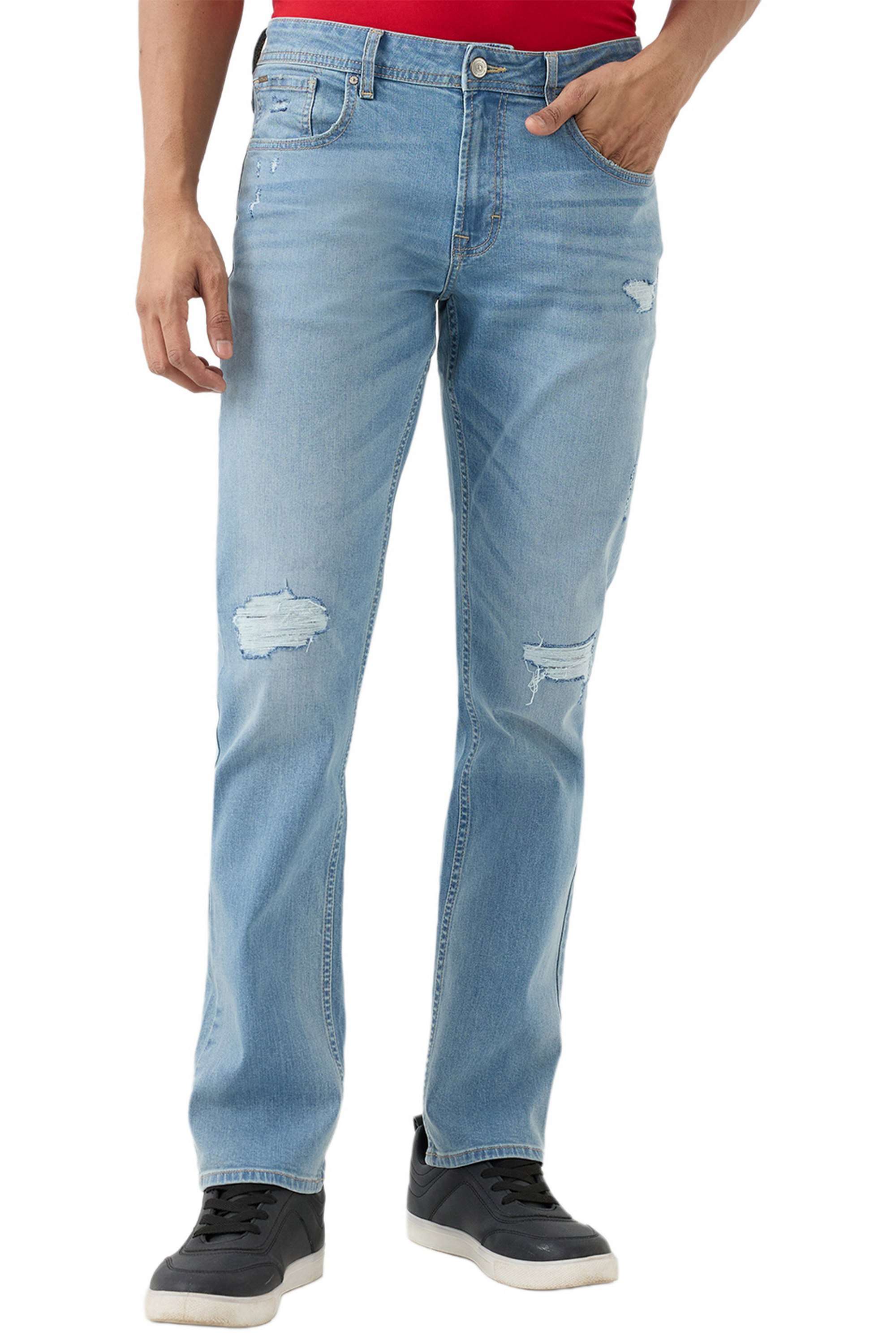 Solid-Cotton-Stretch-Regular-Fit-Men-s-Jeans