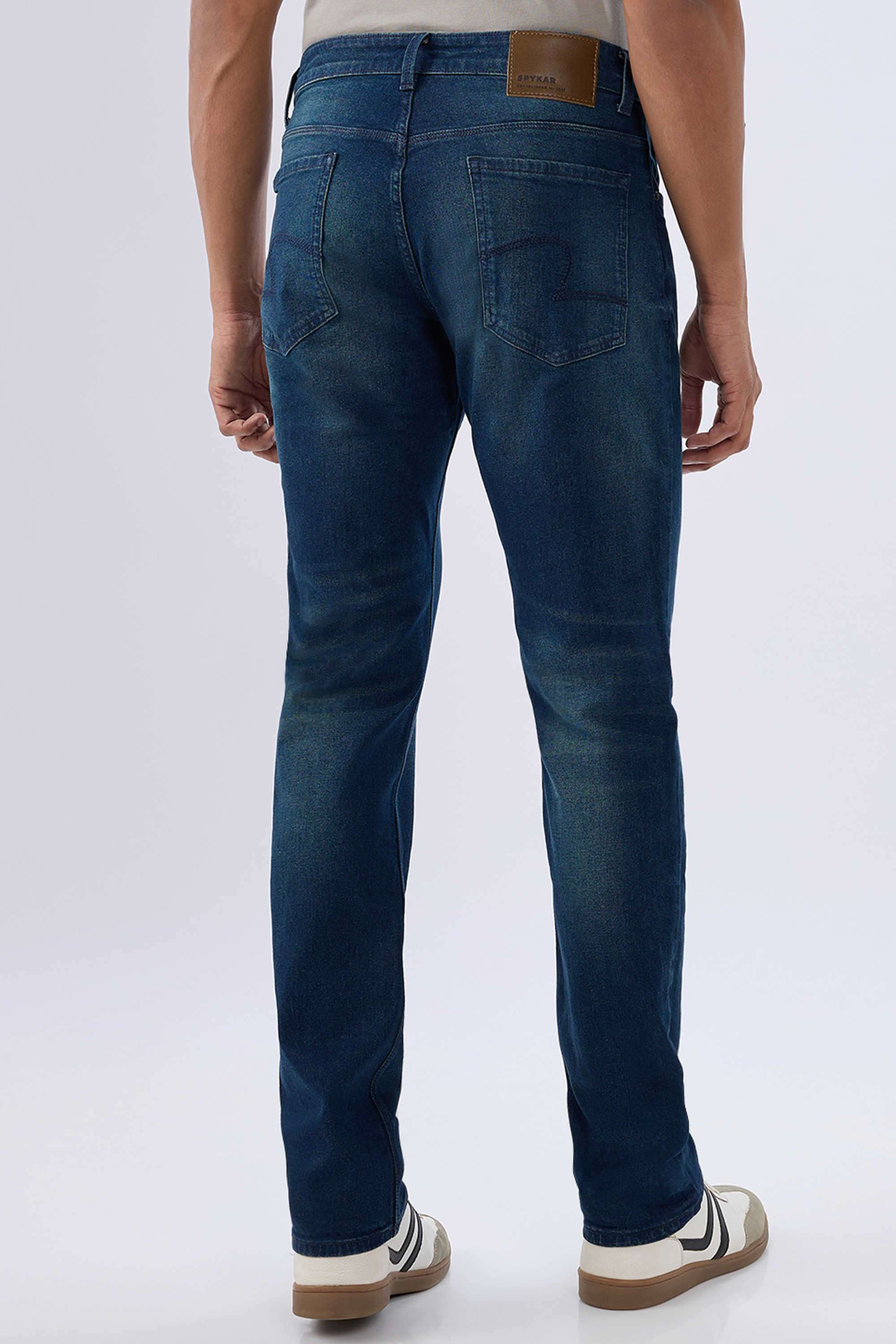 Light-Wash-Cotton-Relaxed-Fit-Men-Jeans