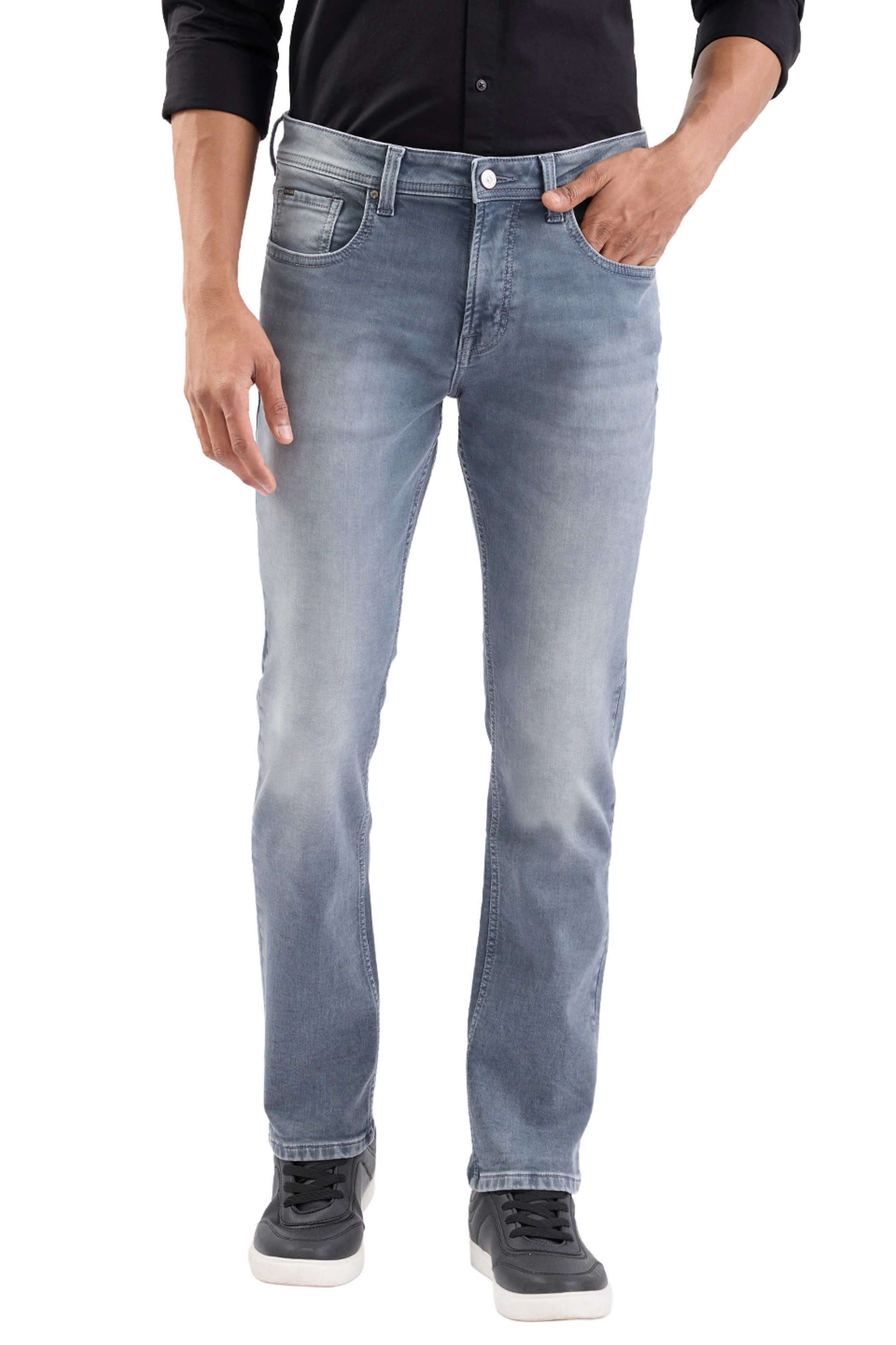 Light-Wash-Cotton-Regular-Fit-Men-Jeans