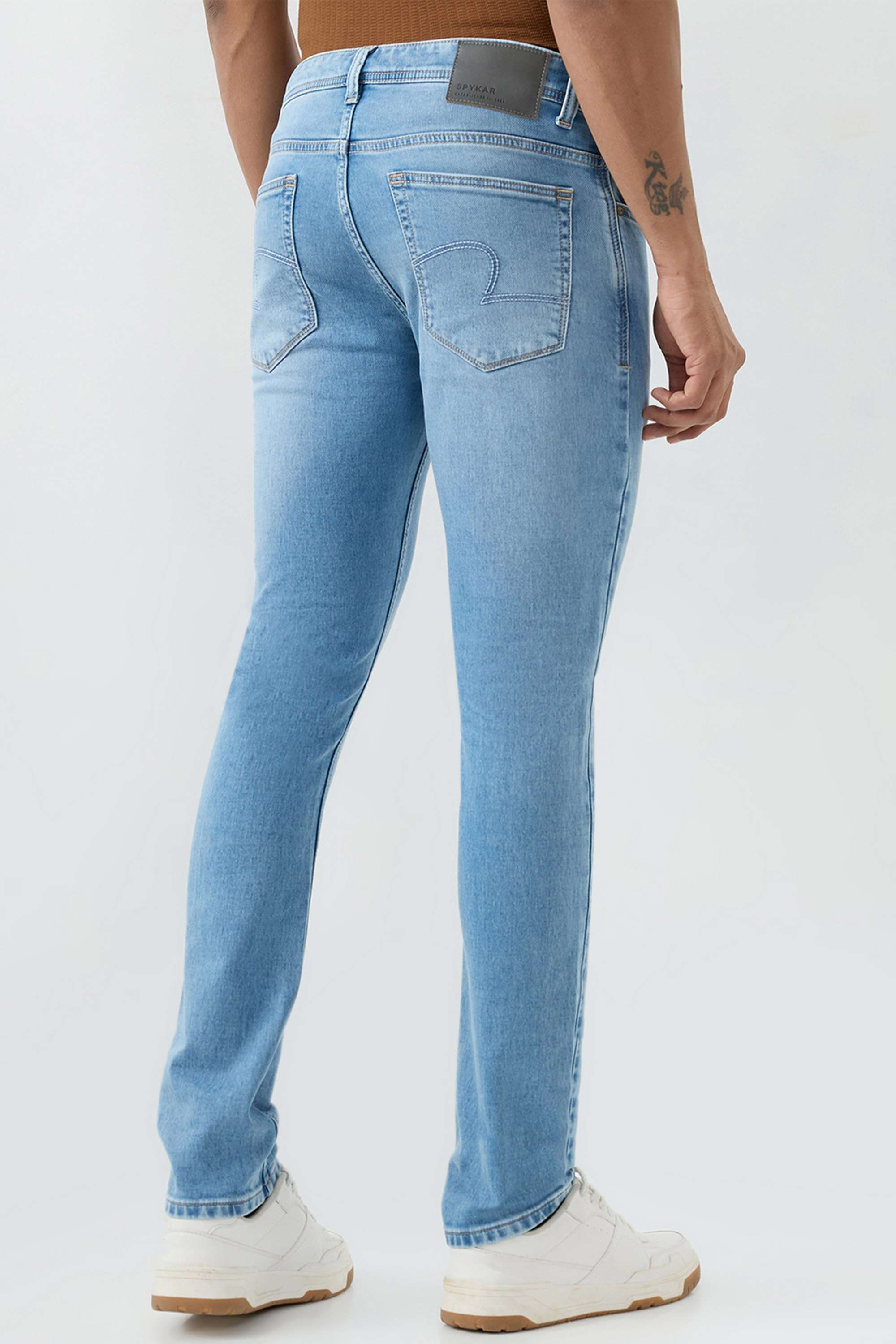 Solid-Cotton-Stretch-Regular-Fit-Men-s-Jeans