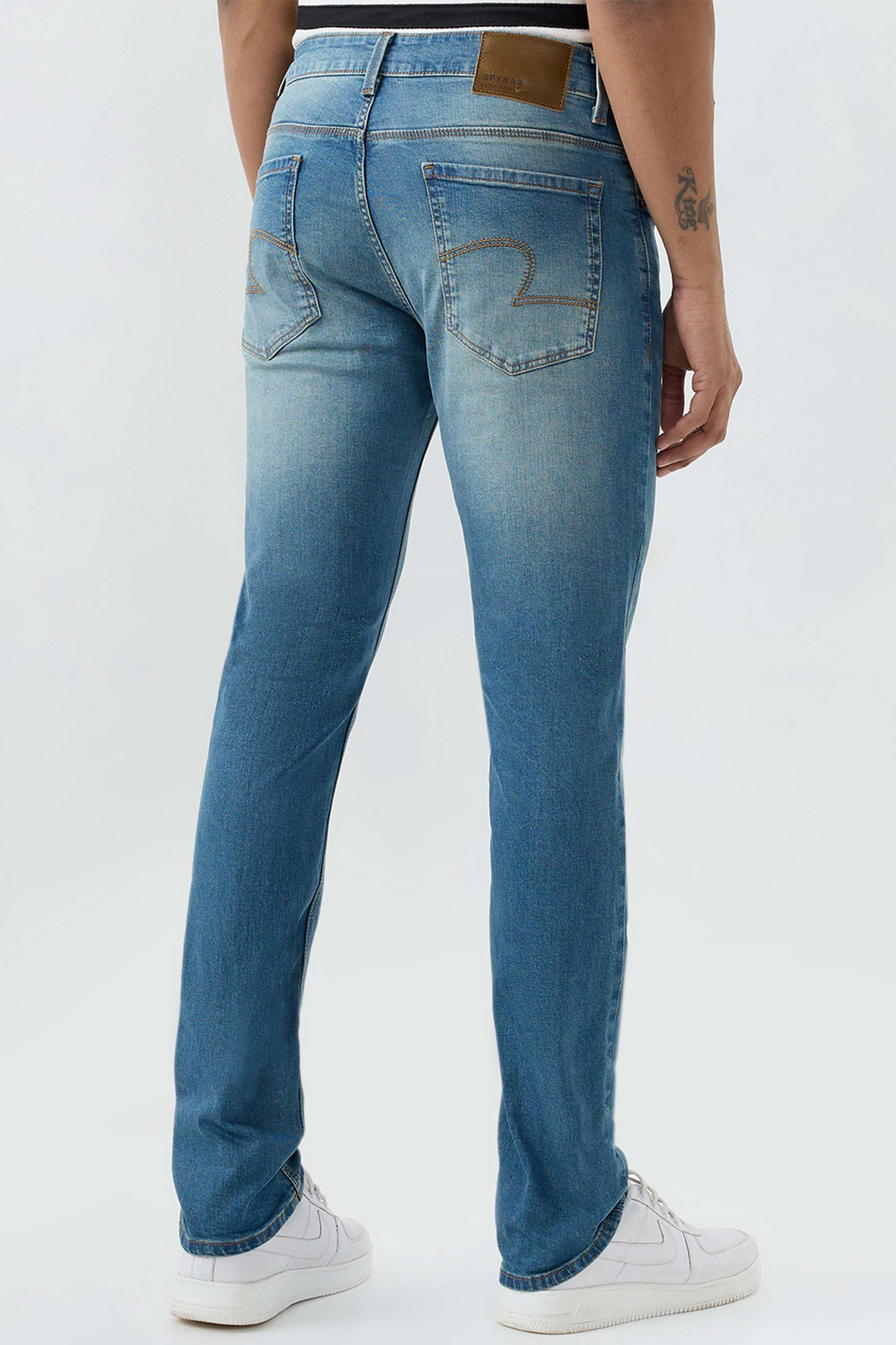 Solid-Cotton-Stretch-Regular-Fit-Men-s-Jeans