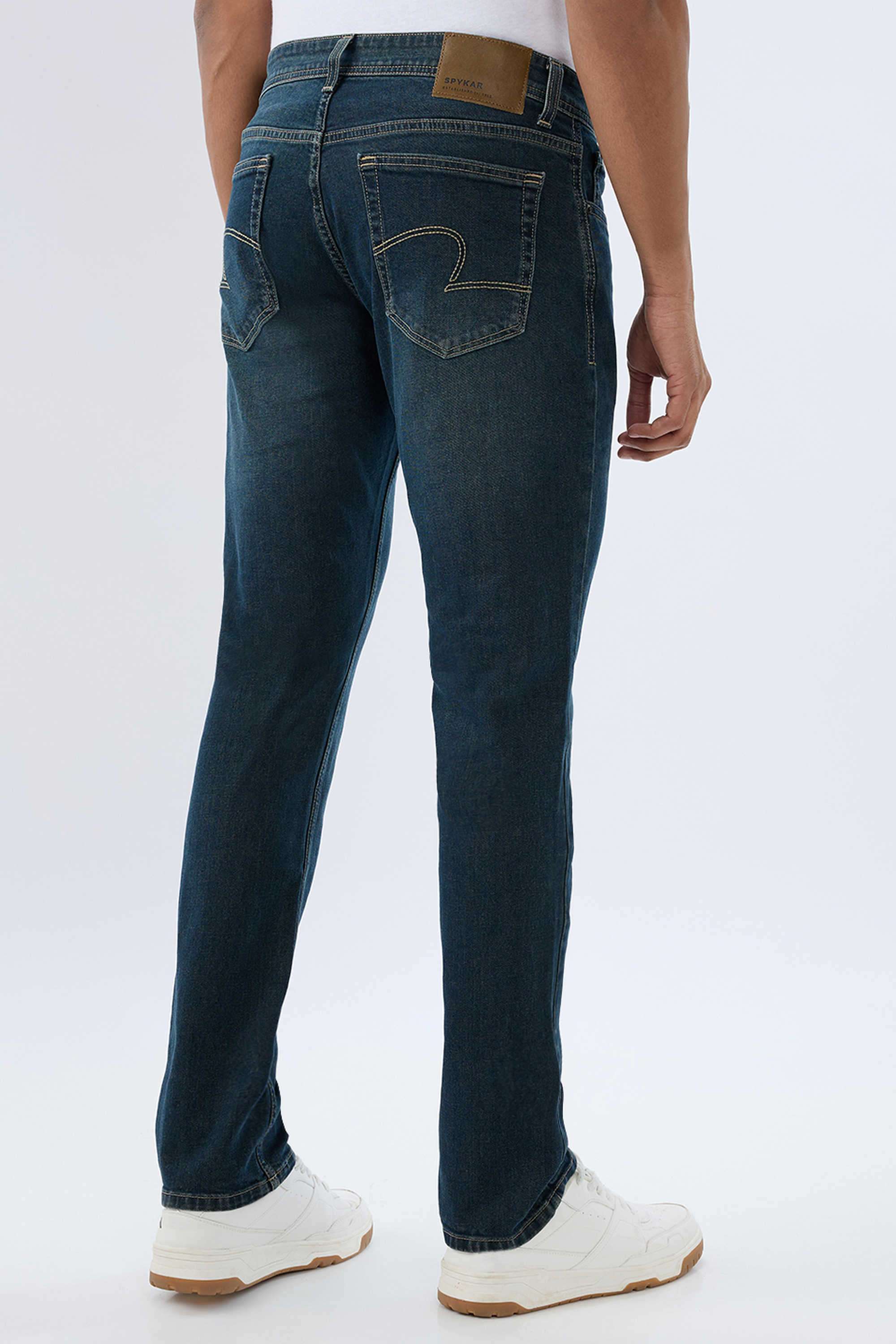 Light-Wash-Cotton-Regular-Fit-Men-Jeans