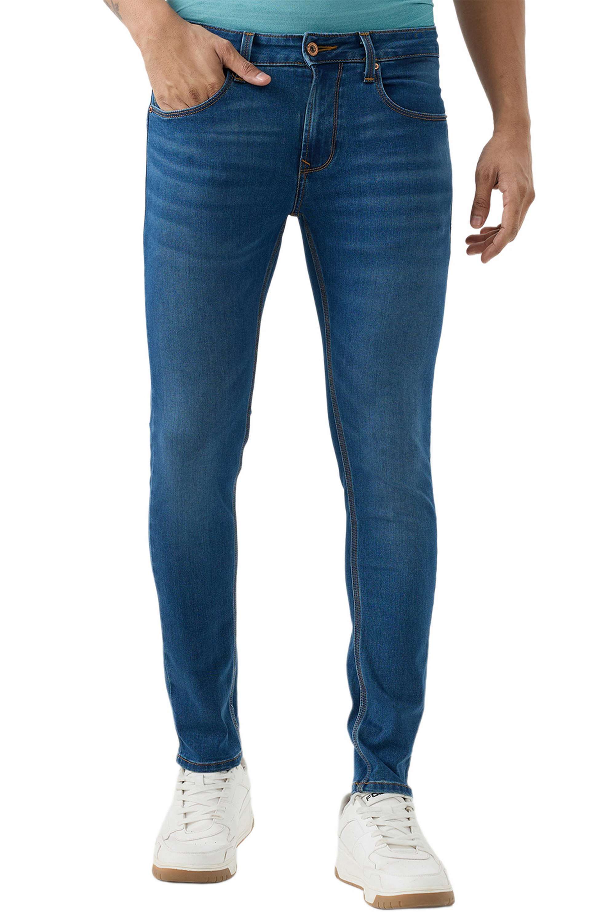 Solid-Cotton-Stretch-Slim-Fit-Men-s-Jeans