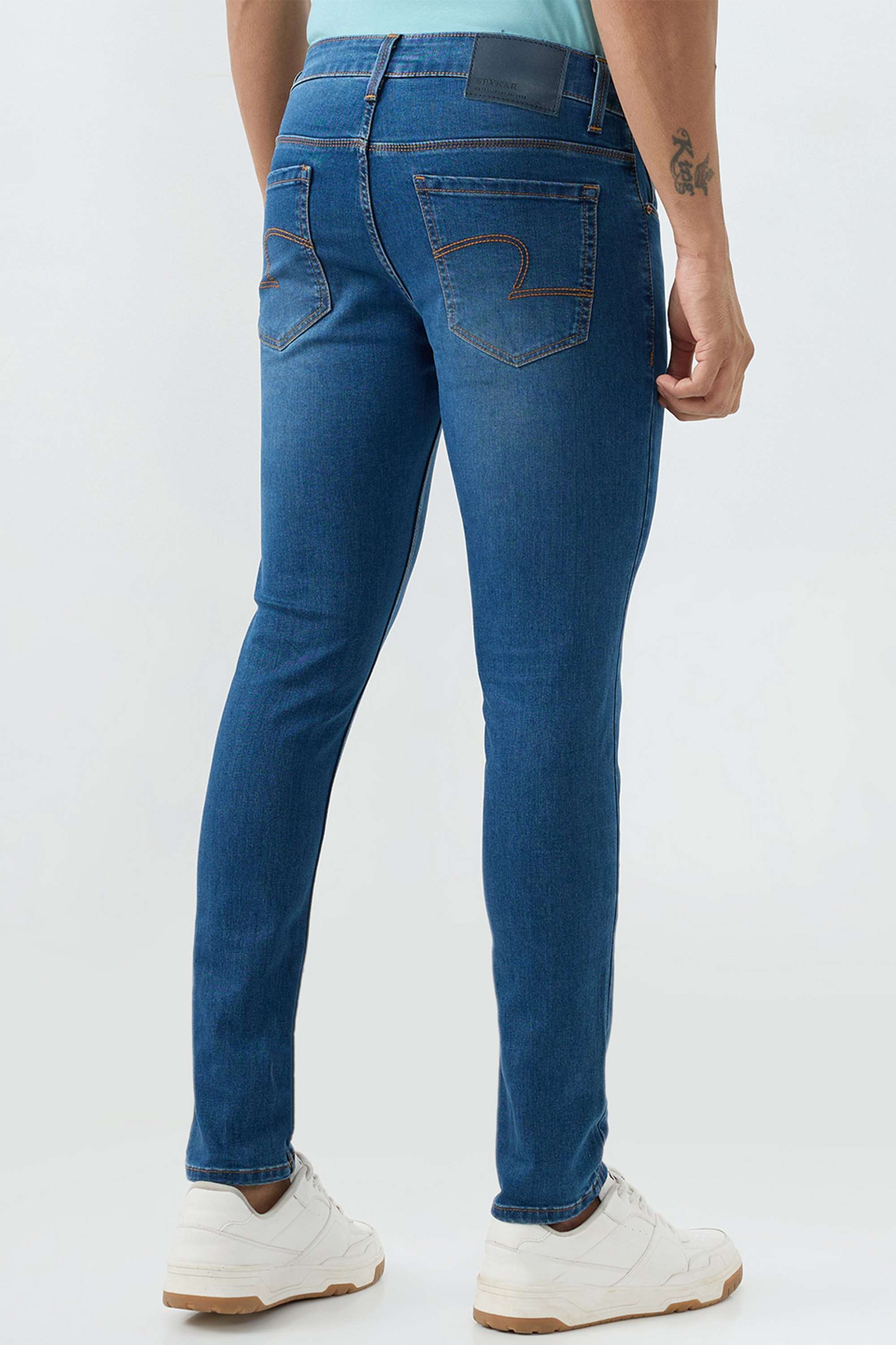 Solid-Cotton-Stretch-Slim-Fit-Men-s-Jeans