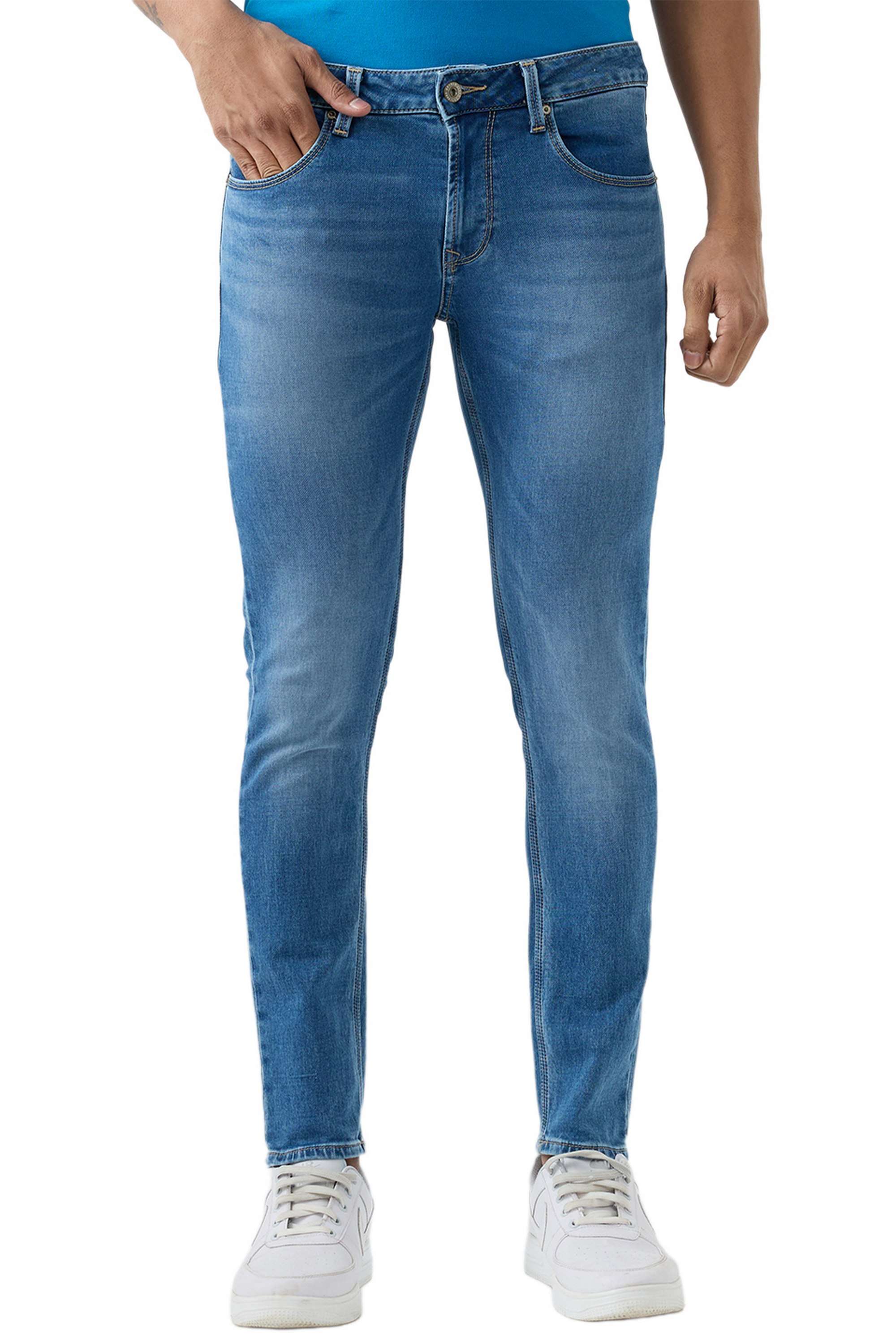 Solid-Cotton-Stretch-Slim-Fit-Men-s-Jeans