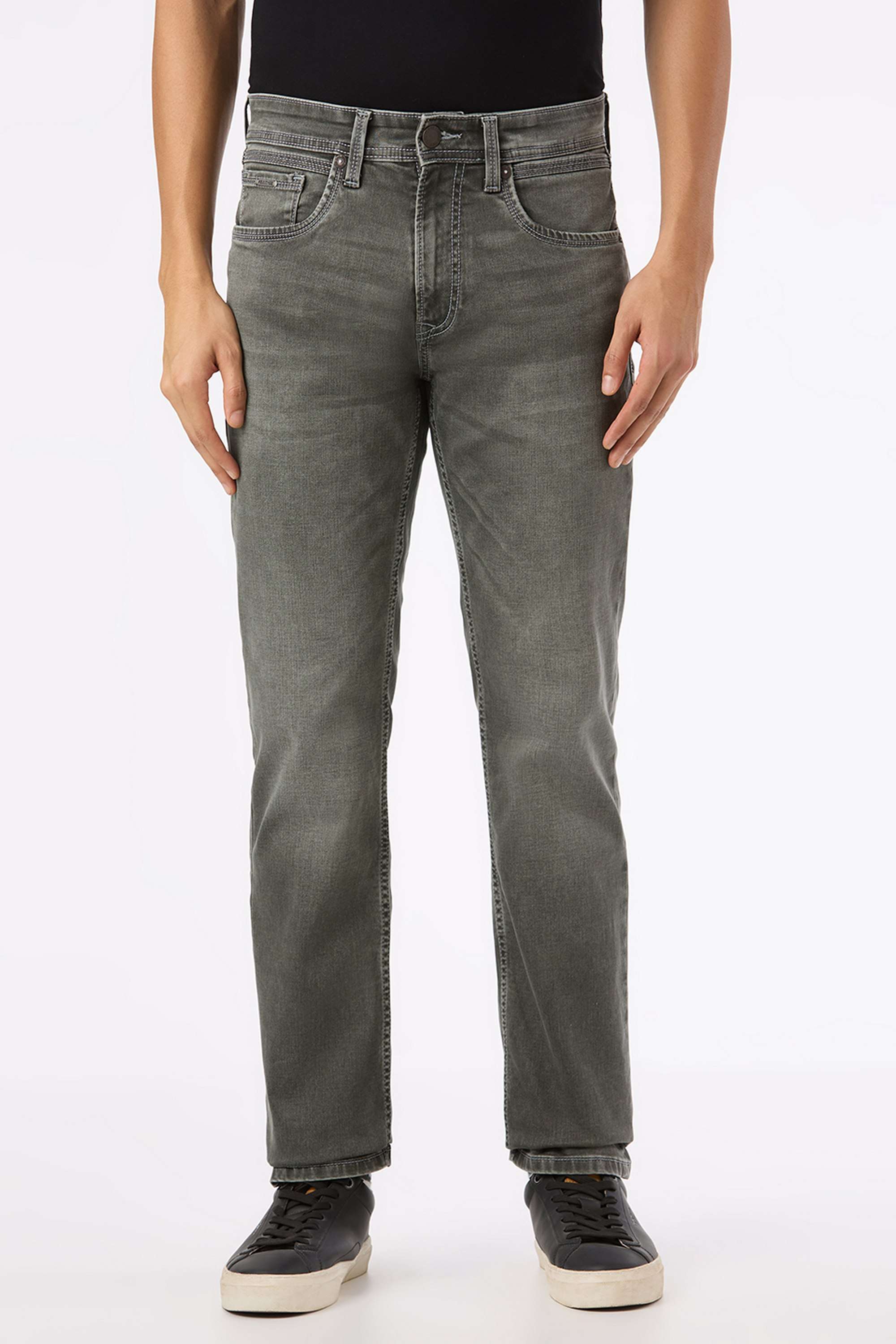 Solid-Cotton-Blend-Regular-Fit-Men-s-Jeans