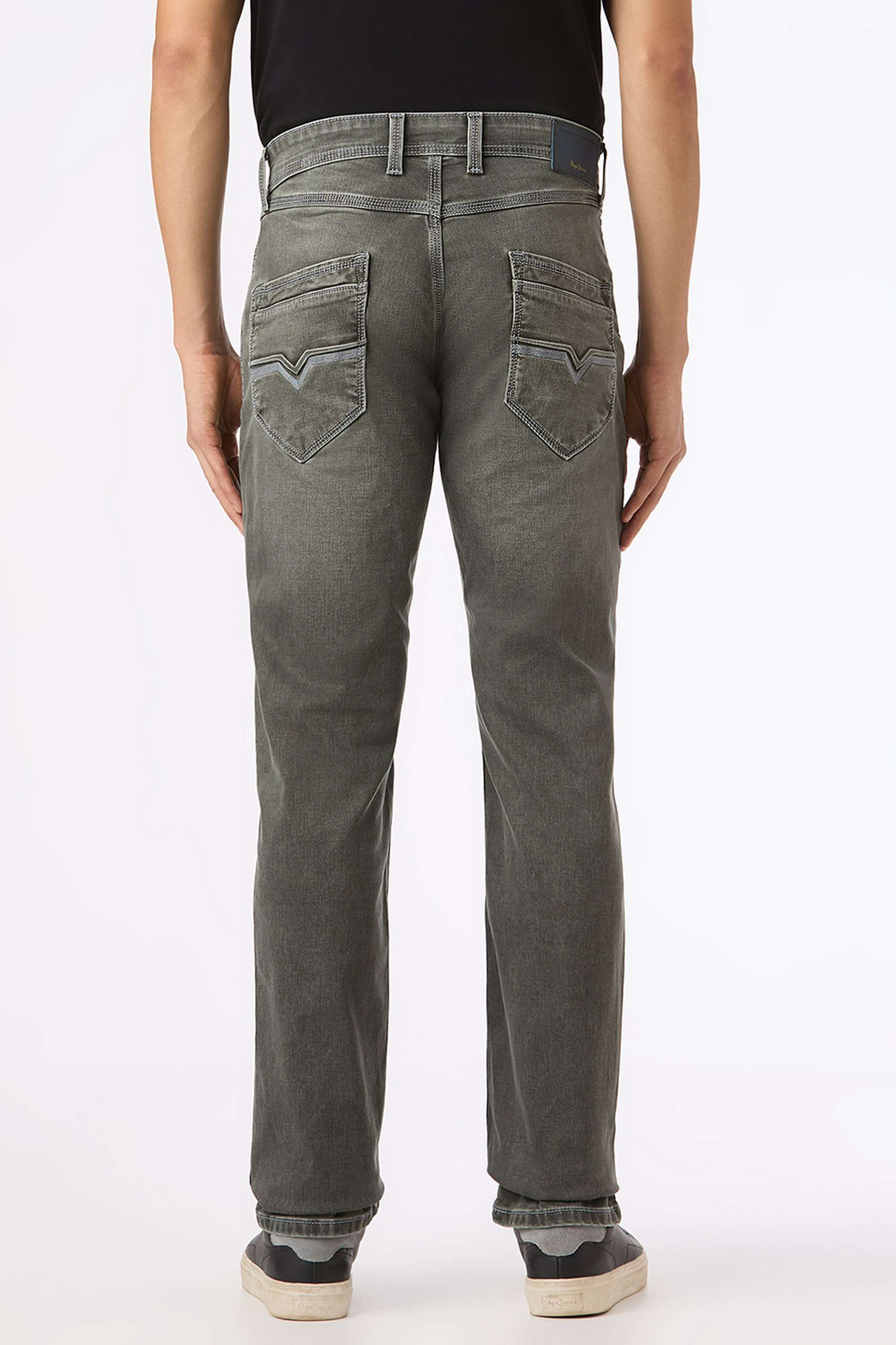 Solid-Cotton-Blend-Regular-Fit-Men-s-Jeans
