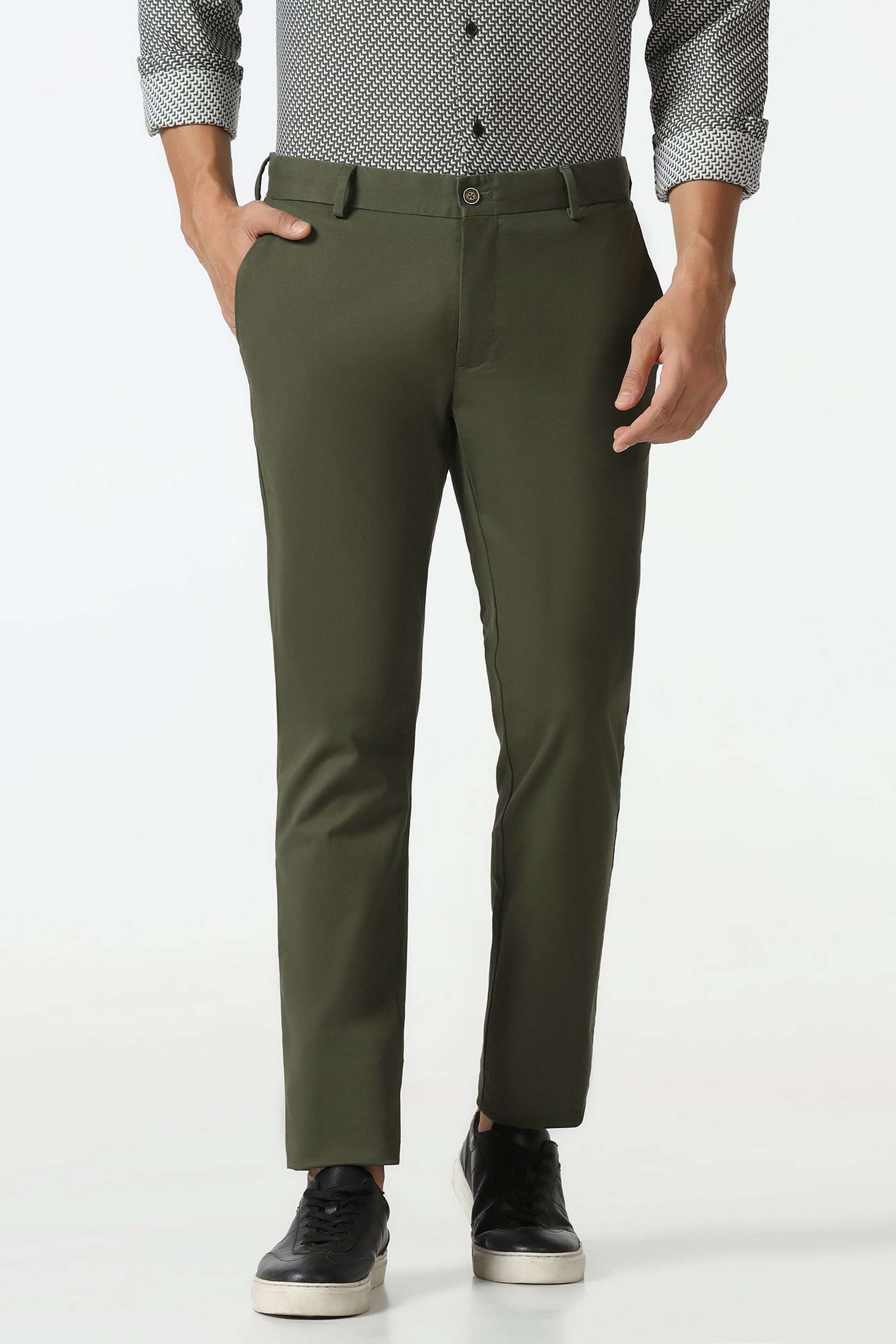 Solid-Cotton-Blend-Super-Slim-Fit-Men-s-Trousers