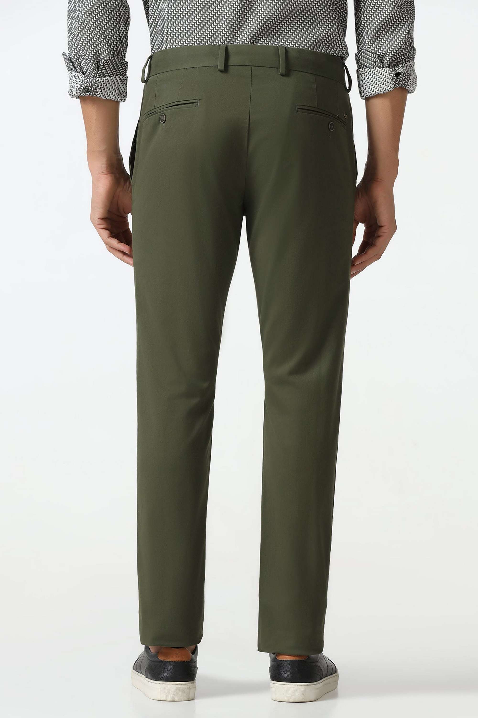 Solid-Cotton-Blend-Super-Slim-Fit-Men-s-Trousers