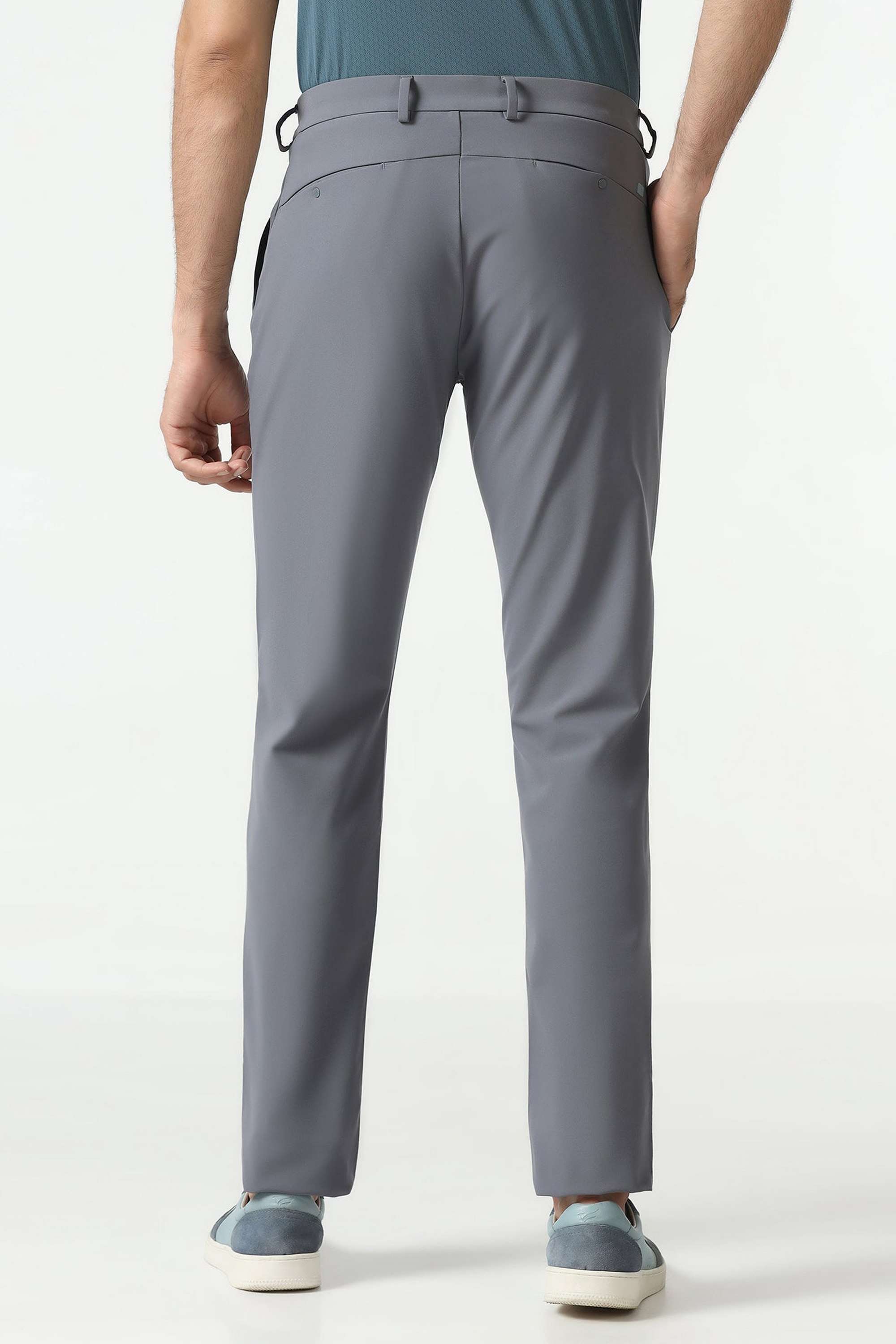 Solid-Polyester-Super-Slim-Fit-Men-s-Trousers