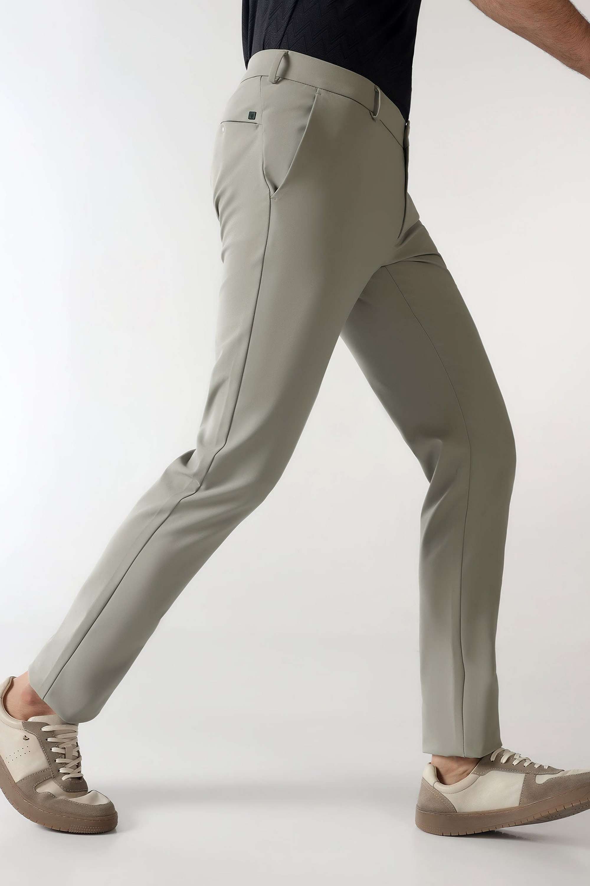 Solid-Polyester-Super-Slim-Fit-Men-s-Trousers