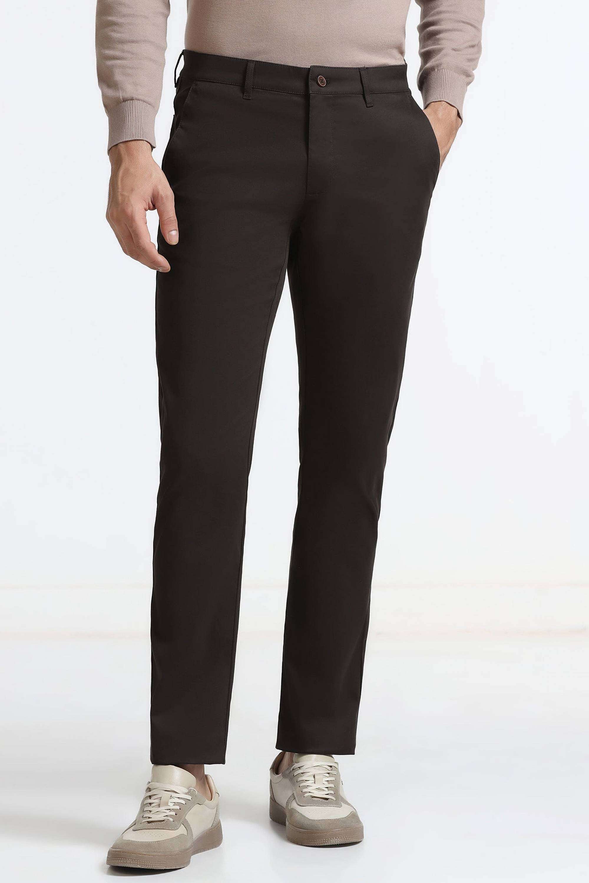 Dobby-Cotton-Blend-Slim-Fit-Men-s-Trousers