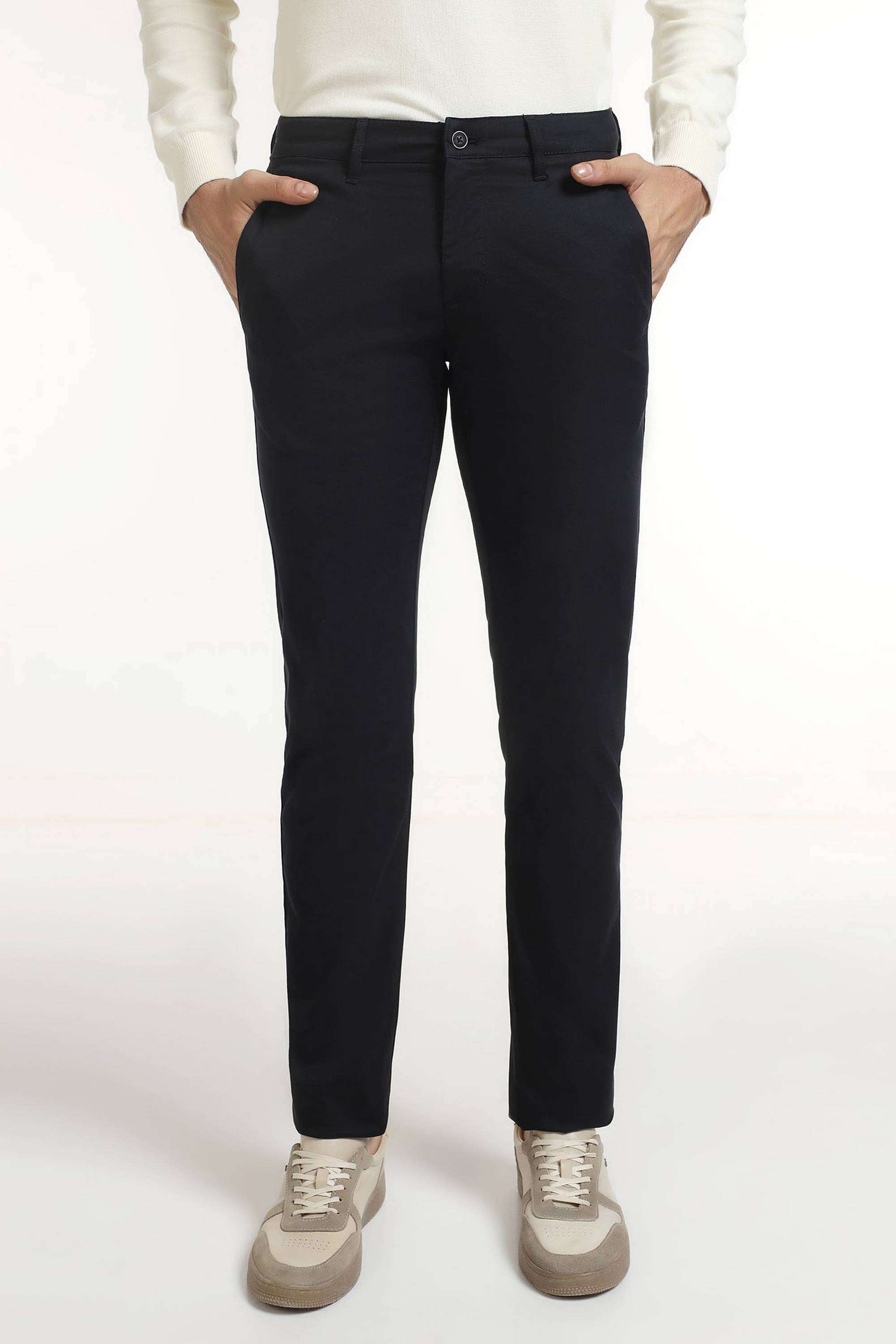 Dobby-Cotton-Blend-Slim-Fit-Men-s-Trousers