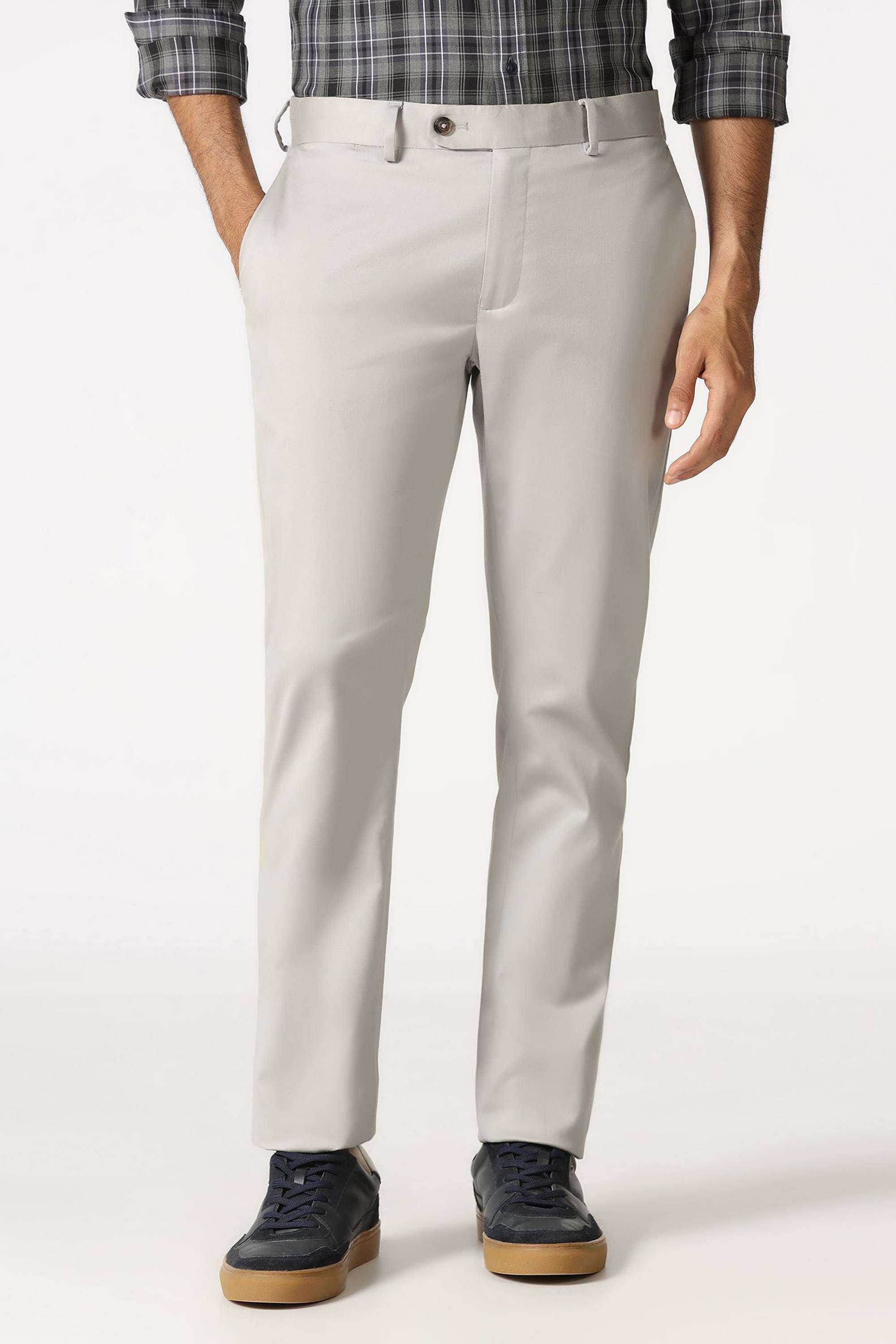 Solid-Cotton-Blend-Slim-Fit-Men-s-Formal-Trousers