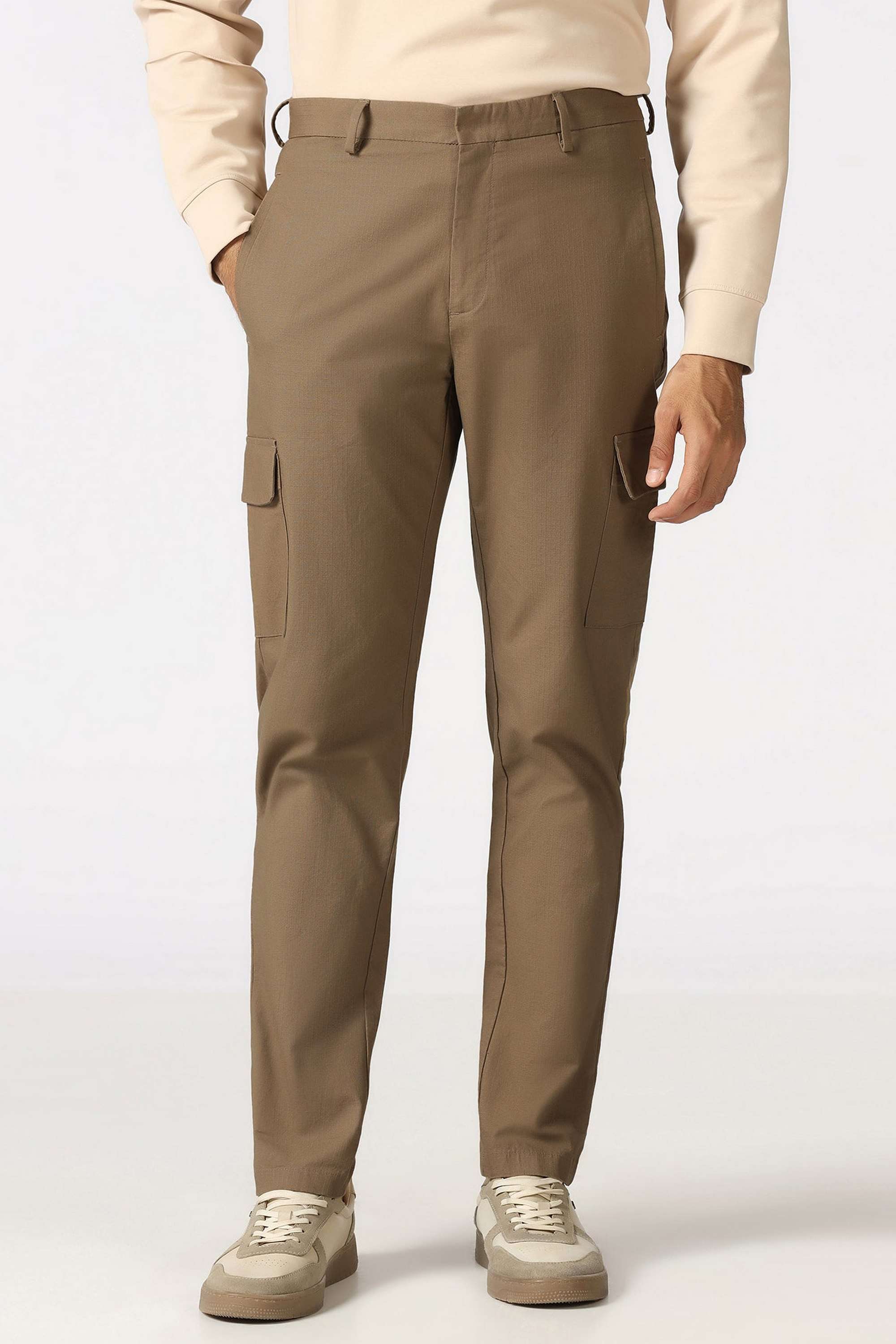 Solid-Cotton-Blend-Regular-Fit-Men-s-Formal-Trousers