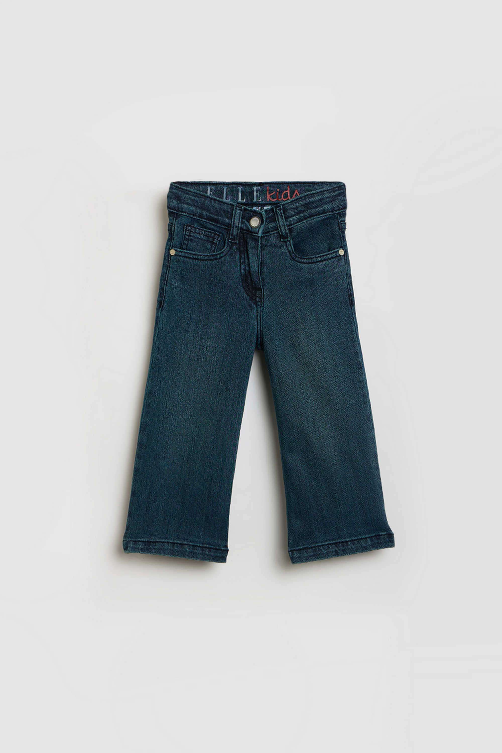 Solid-Cotton-Oversized-Fit-Girl-s-Jeans