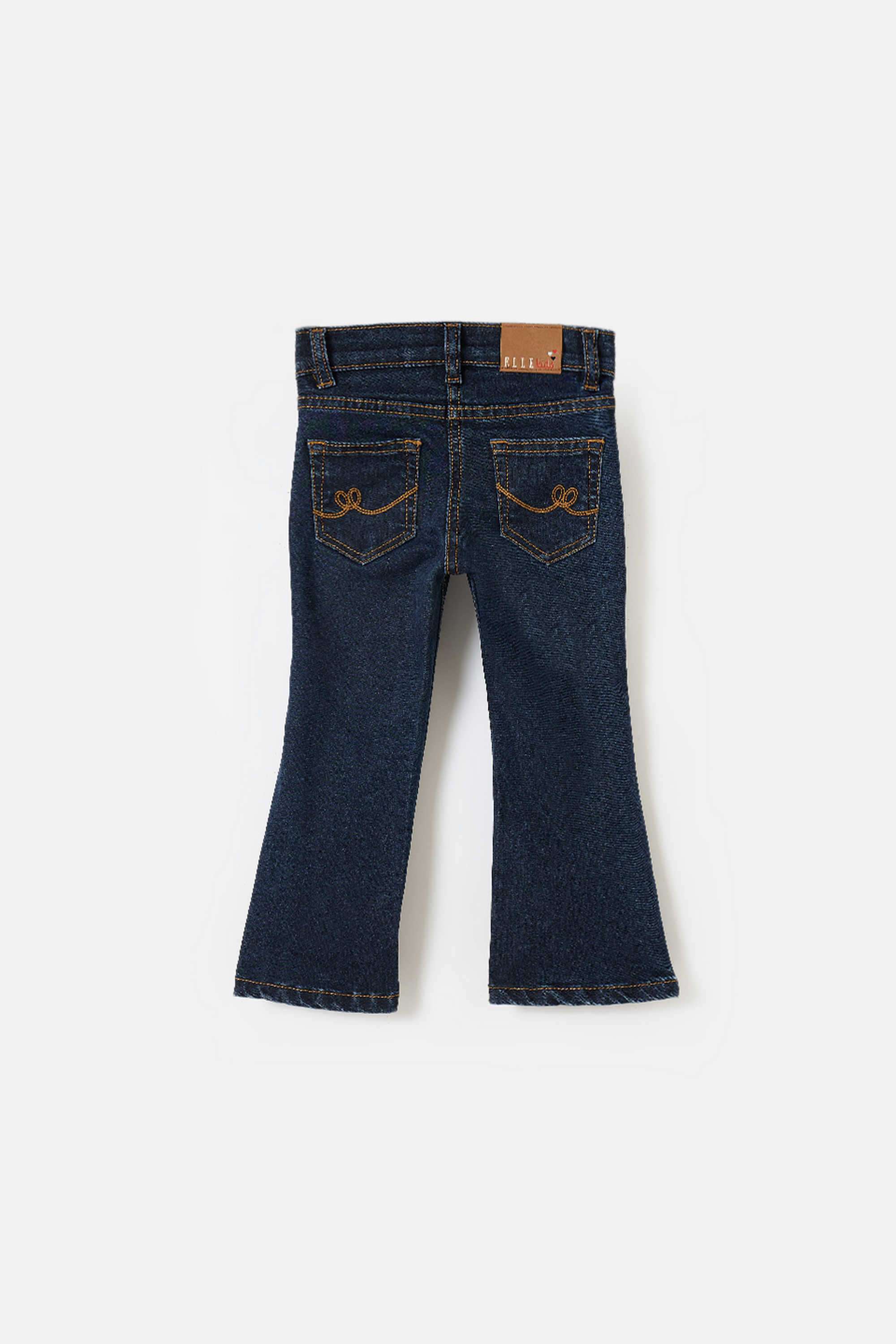 Solid-Cotton-Bootcut-Fit-Girl-s-Jeans