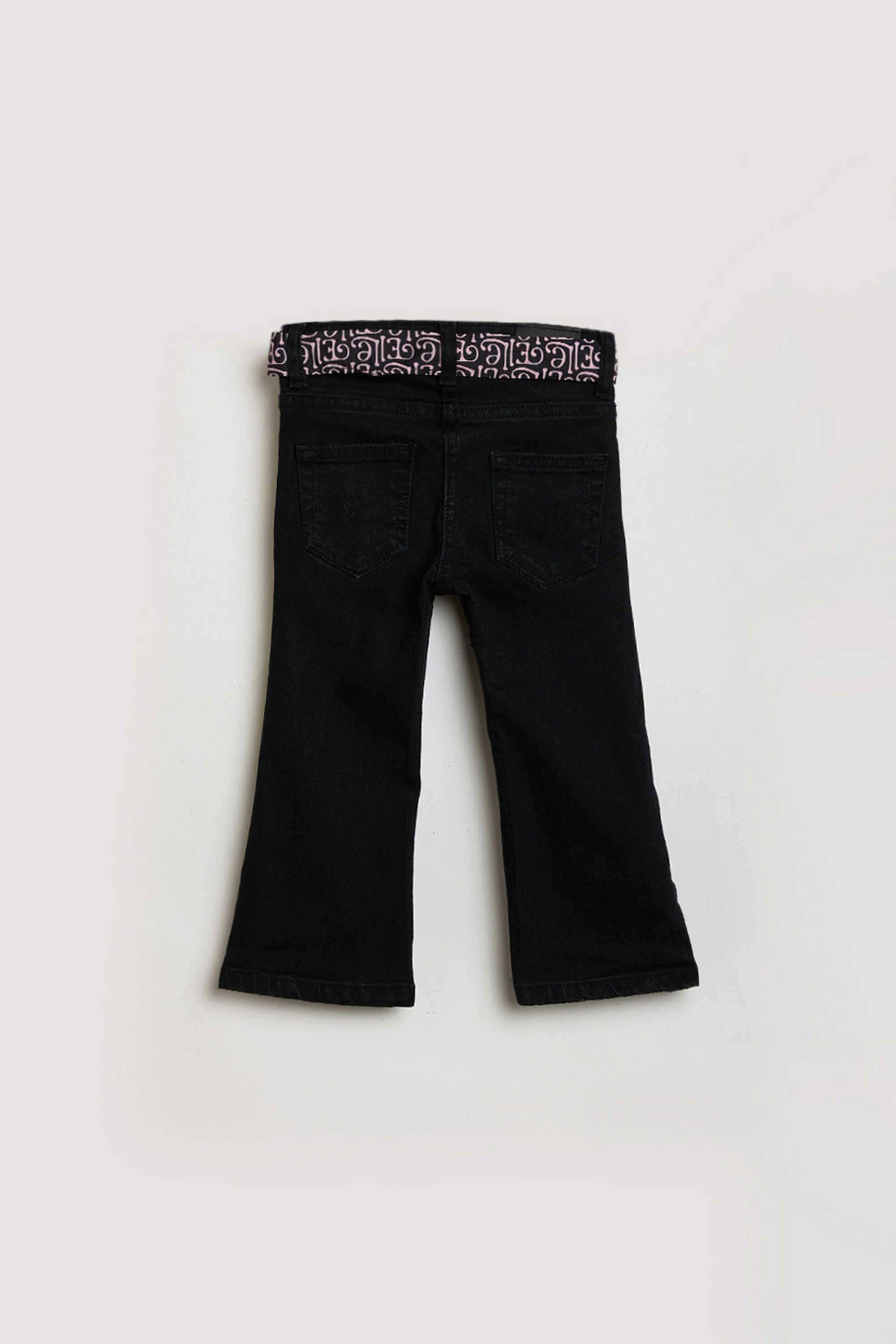 Solid-Cotton-Blend-Bootcut-Fit-Girl-s-Jeans