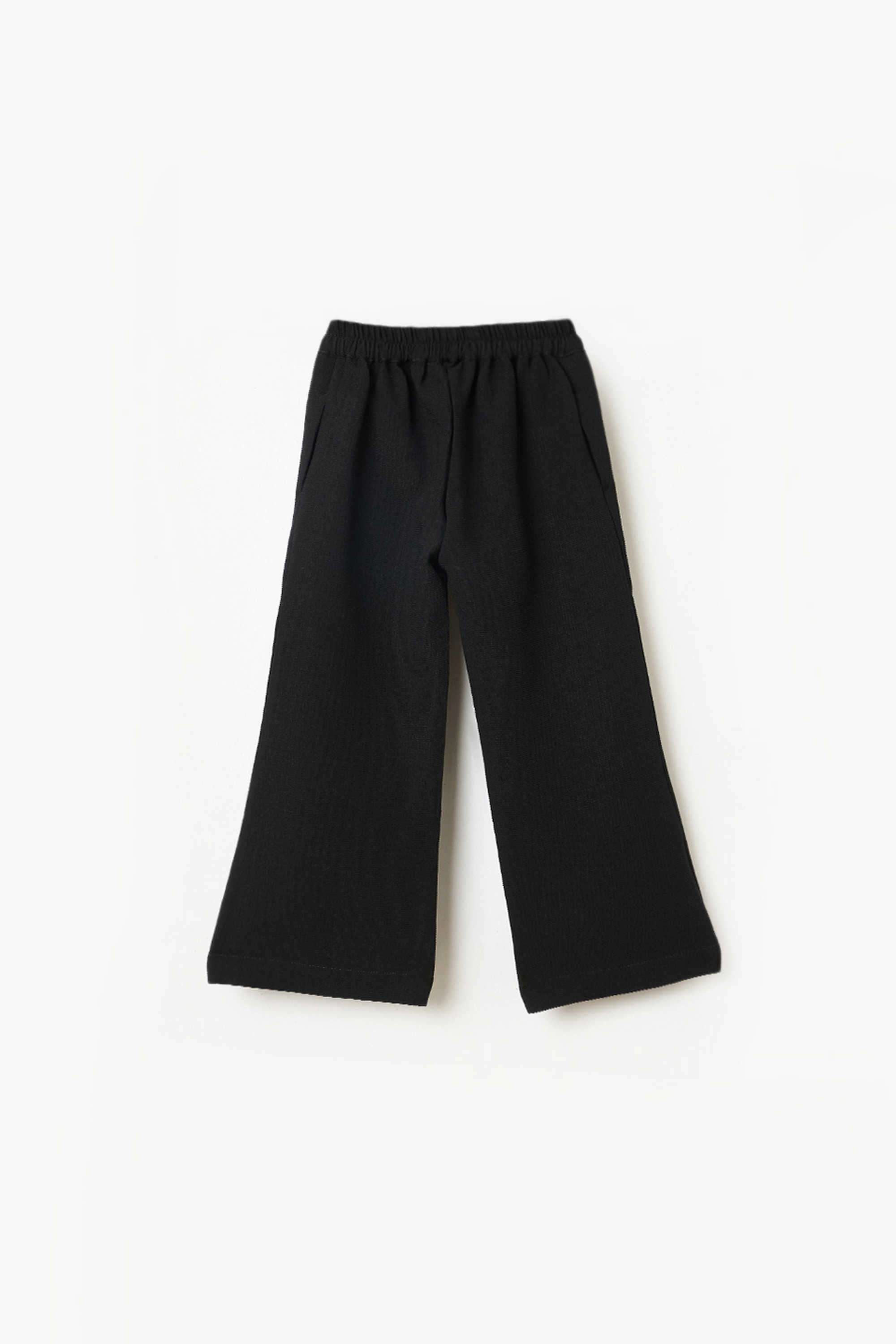 Solid-Cotton-Regular-Fit-Girl-s-Trousers