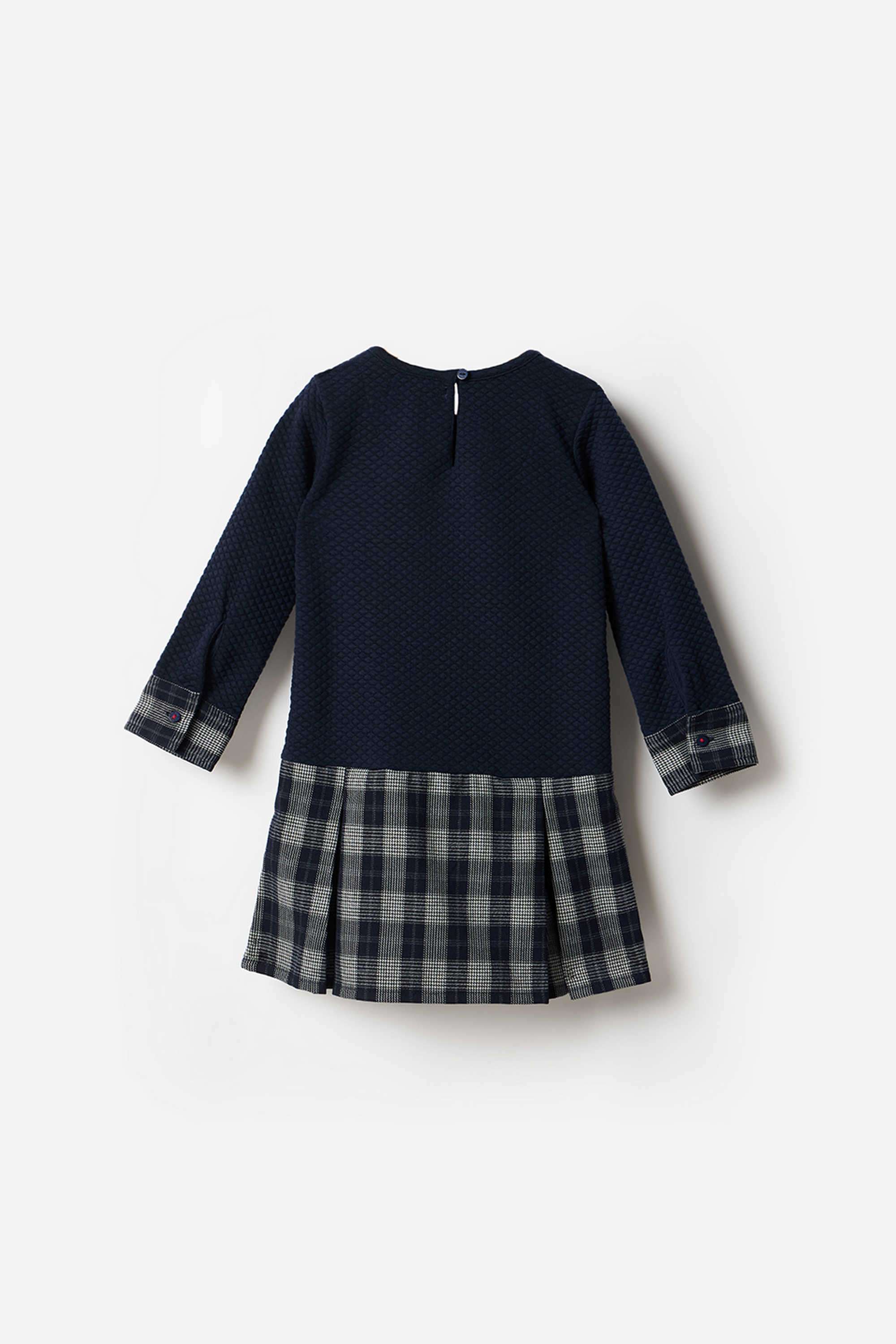 Graphic-Print-Polyester-Round-Neck-Girl-s-Casual-Wear-Dress