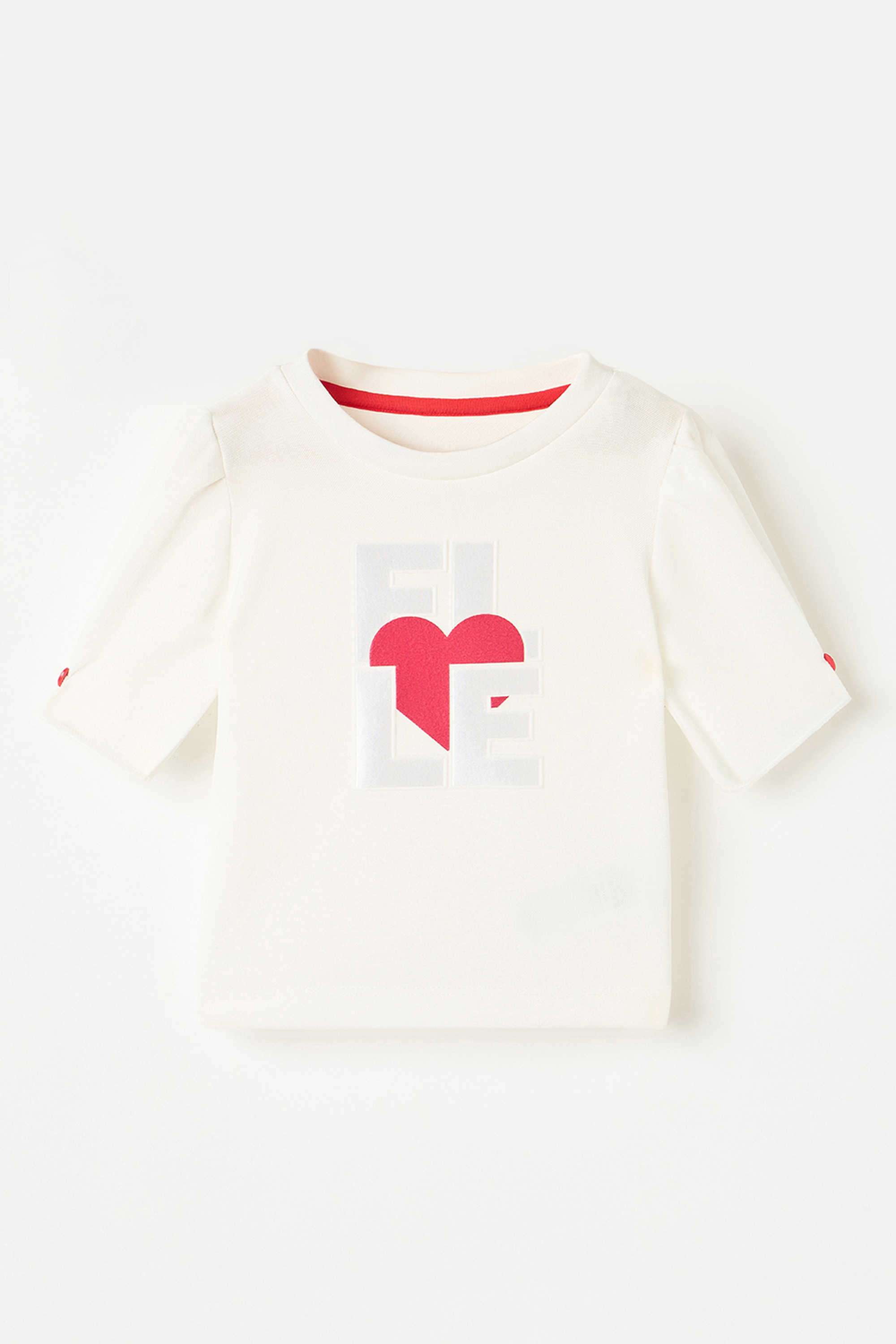 Graphic-Print-Polyester-Round-Neck-Girl-s-Top